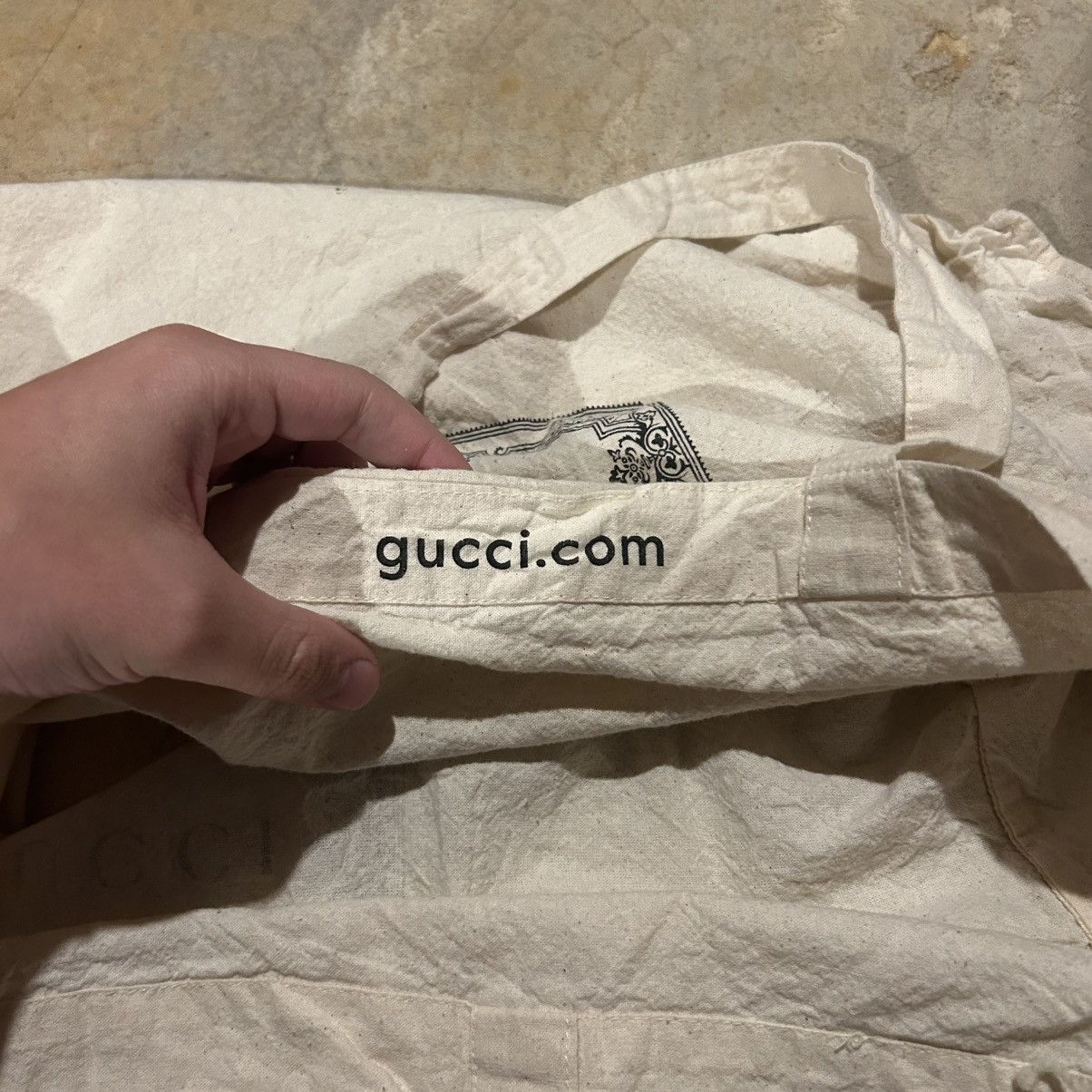 Designer × Gucci Gucci Natural Cotton Reusable Printed Large Tote Bag Size ONE SIZE - 8 Thumbnail