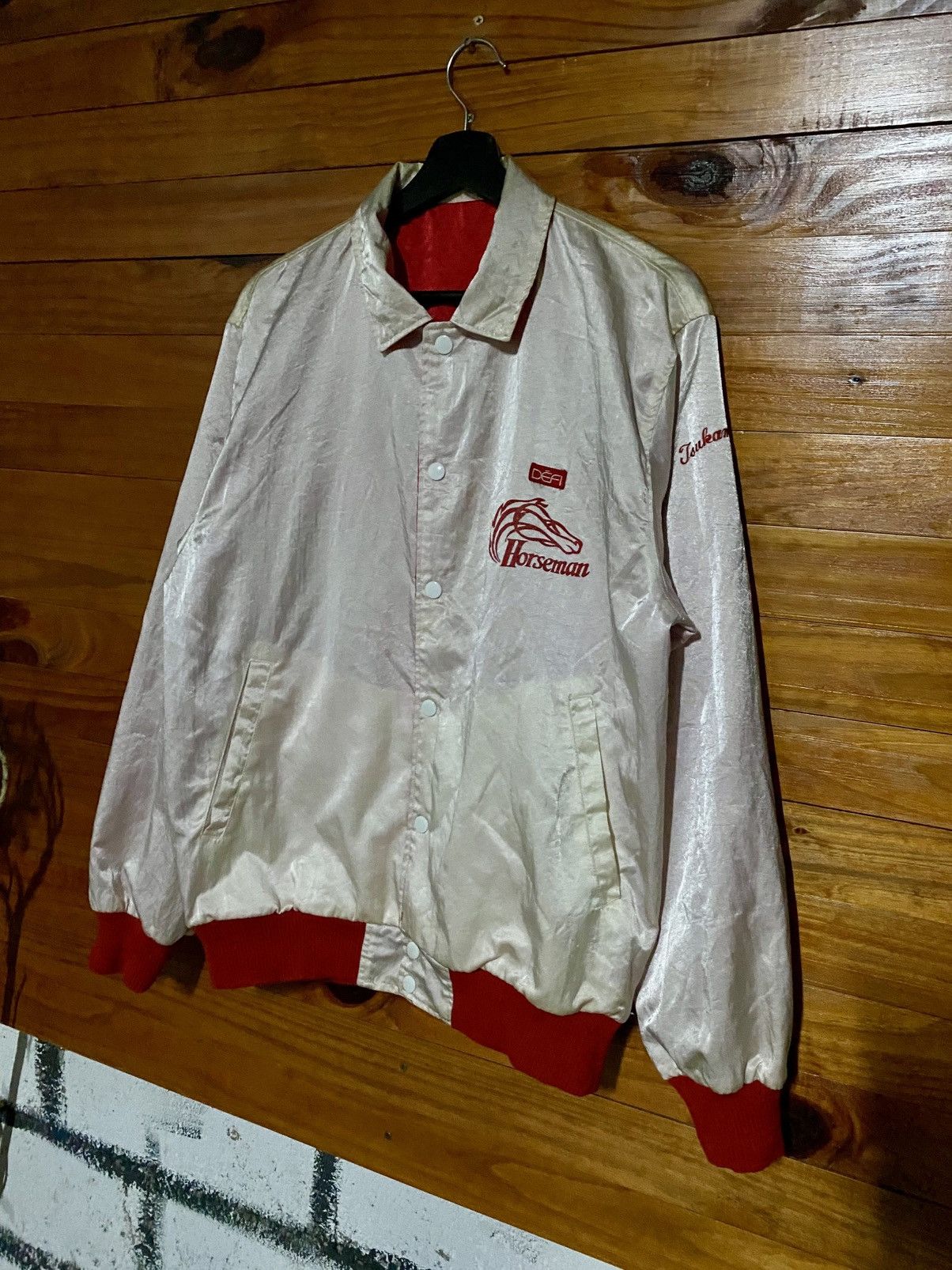 Vintage Vintage Japan Racing Association Horseman Reversible Satin Size US M / EU 48-50 / 2 - 7 Thumbnail
