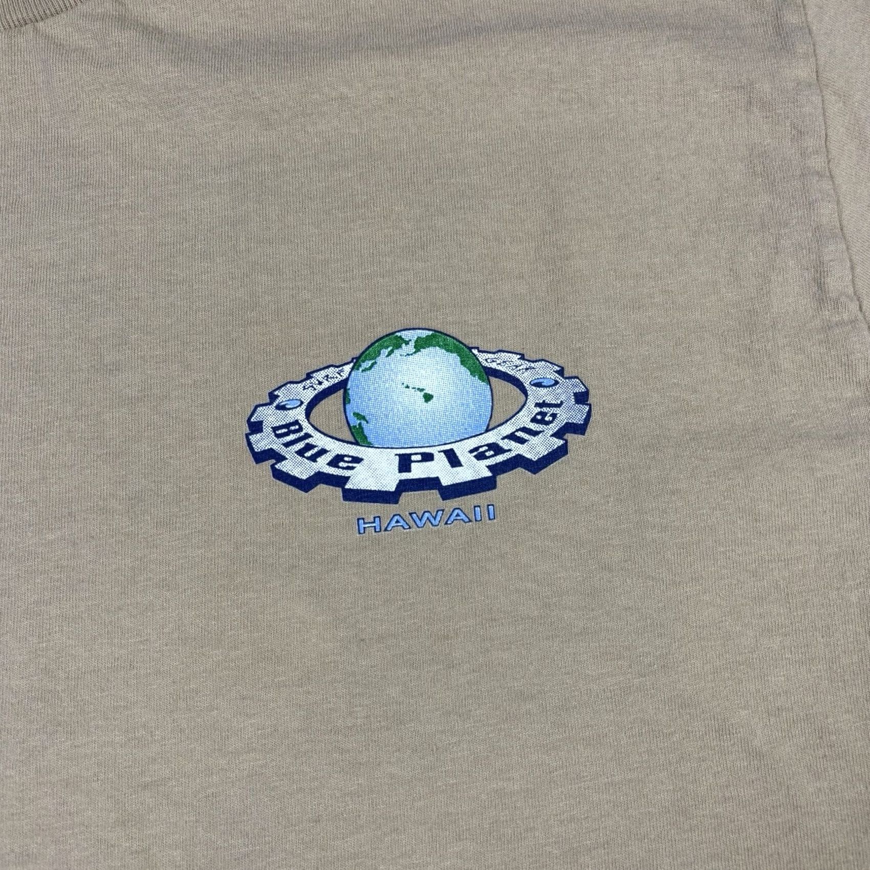 Globe VINTAGE Hawaii 90s Surf T Shirt Mens Large Blue Graphic Print Crew Neck Short Sleeve Cotton Size US L / EU 52-54 / 3 - 7 Thumbnail