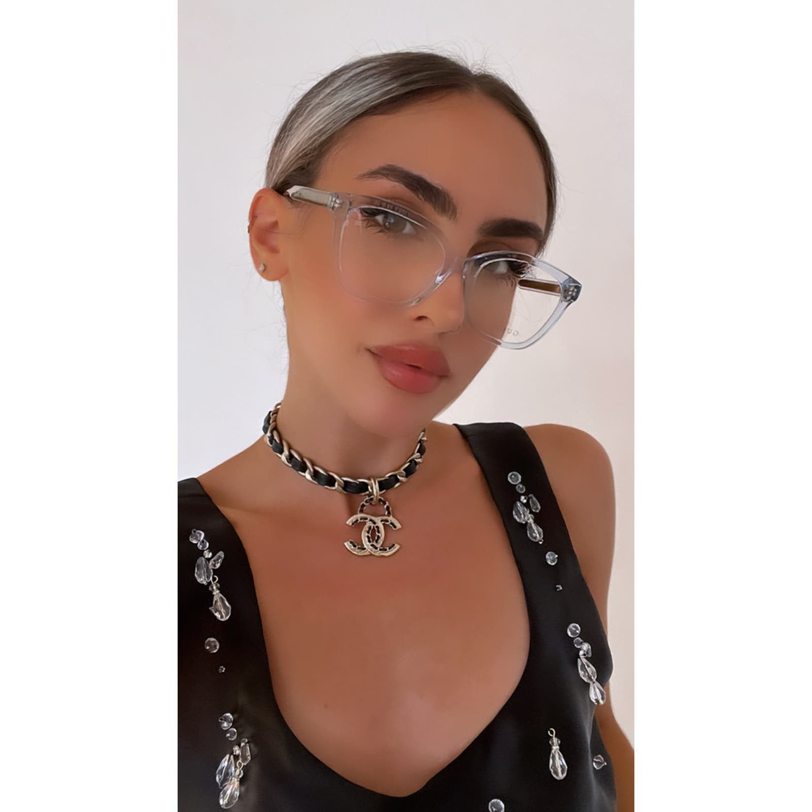 NEW Gucci GG0566ON Blue Transparent Eyeglasses Frames