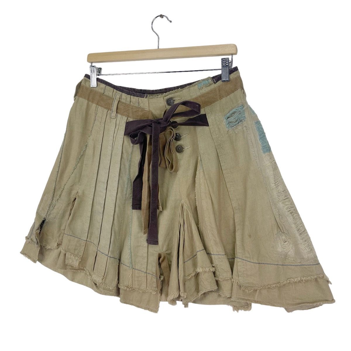Designer × Marithe + Francois Girbaud Marithe Francois Girbaud Layered Mini Skirt Size 30" / US 8 / IT 44 - 3 Thumbnail