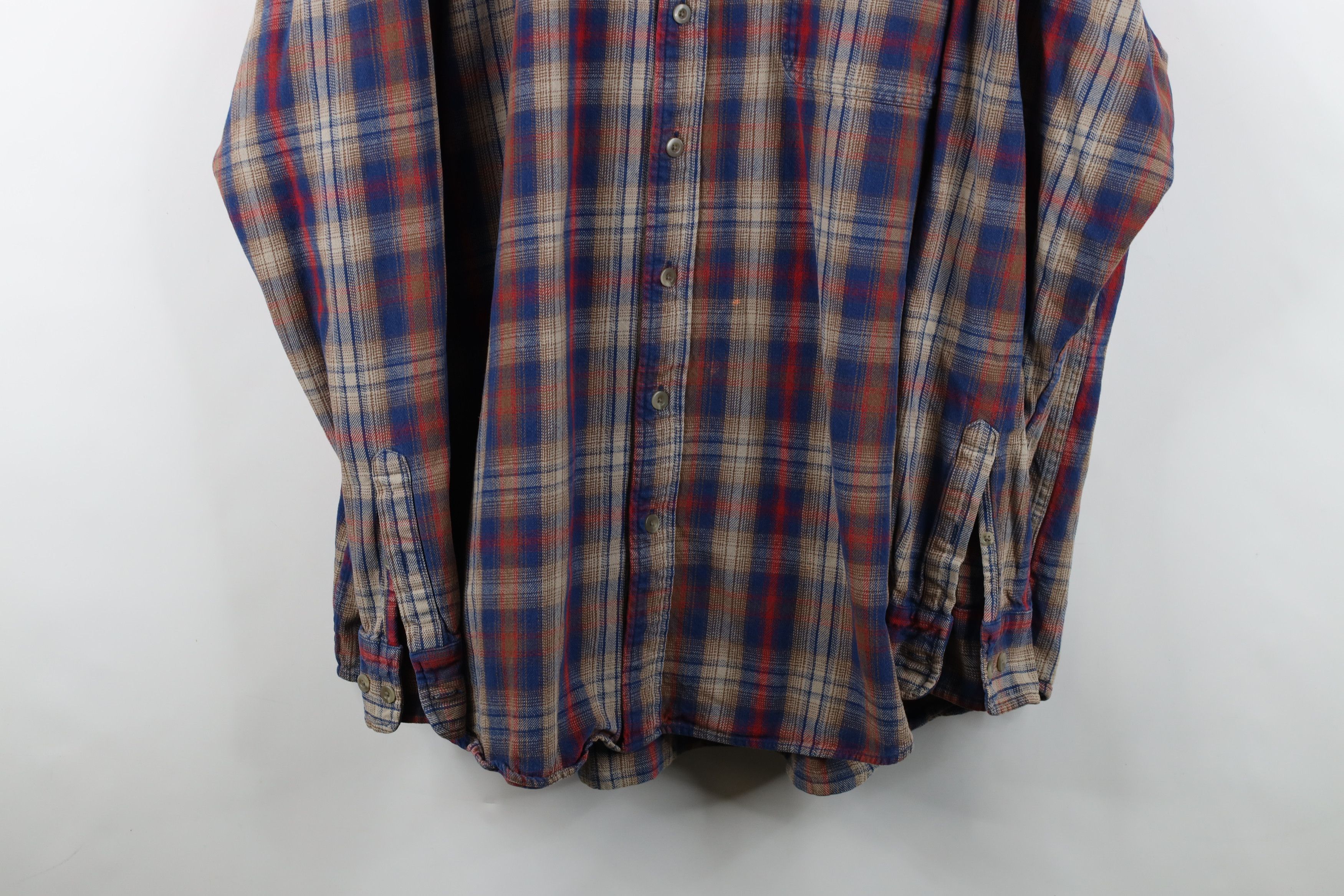 Cabelas Vintage Cabelas Heavyweight Flannel Button Down Shirt Plaid Size US XXL / EU 58 / 5 - 3 Thumbnail