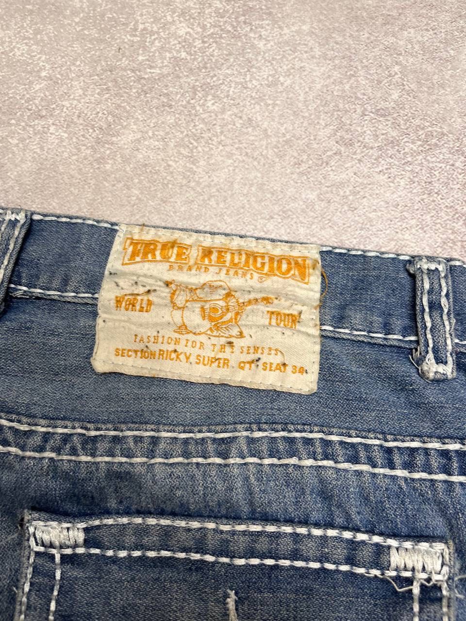 Other QUICK SALE⚡️VINTAGE TRUE RELIGION BAGGY FLARED JEANS Y2K 34 Size US 34 / EU 50 - 4 Thumbnail