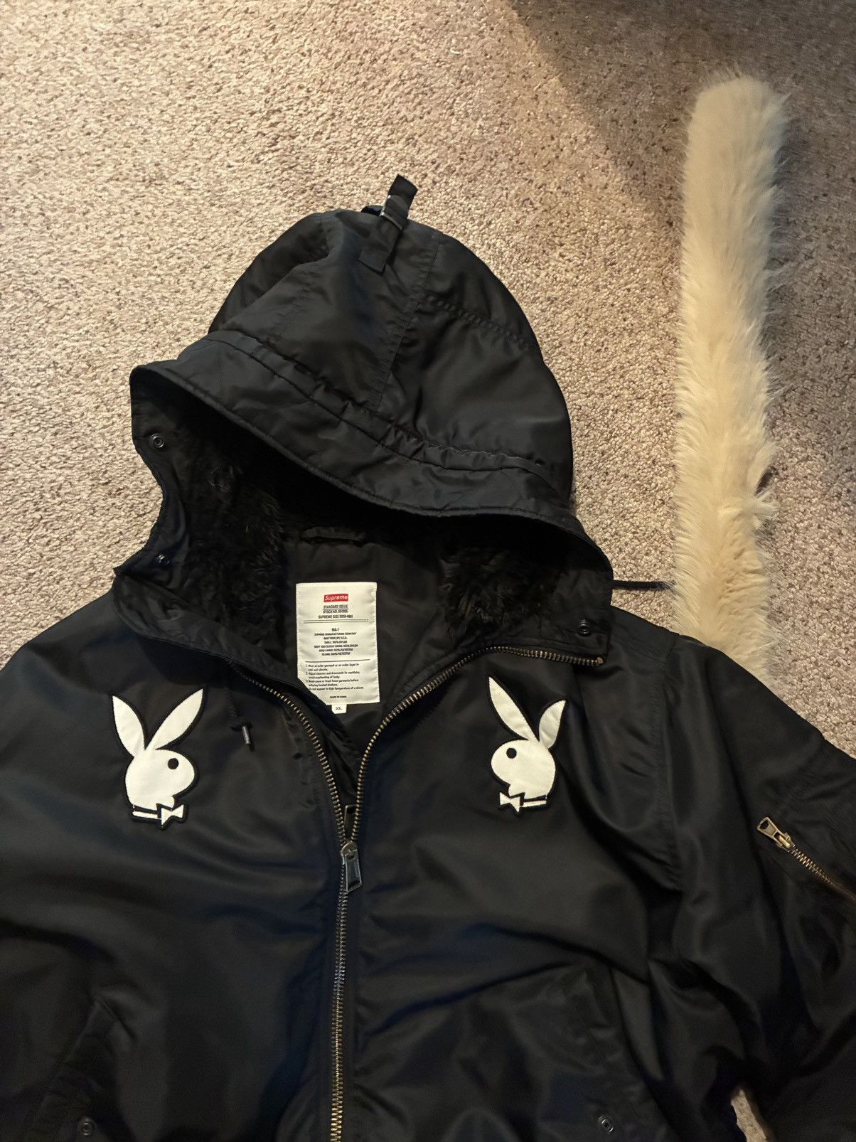 Playboy × Supreme Supreme x Playboy, MA-1 Bomber Jacket Size US XL / EU 56 / 4 - 4 Thumbnail