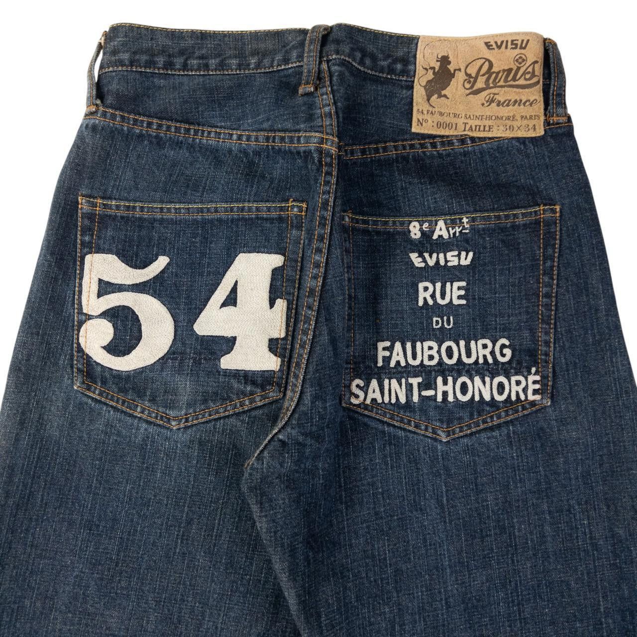 Evisu Vintage Evisu Paris 54 Embroidered Denim Jeans Size W28 Size US 28 / EU 44 - 1 Thumbnail