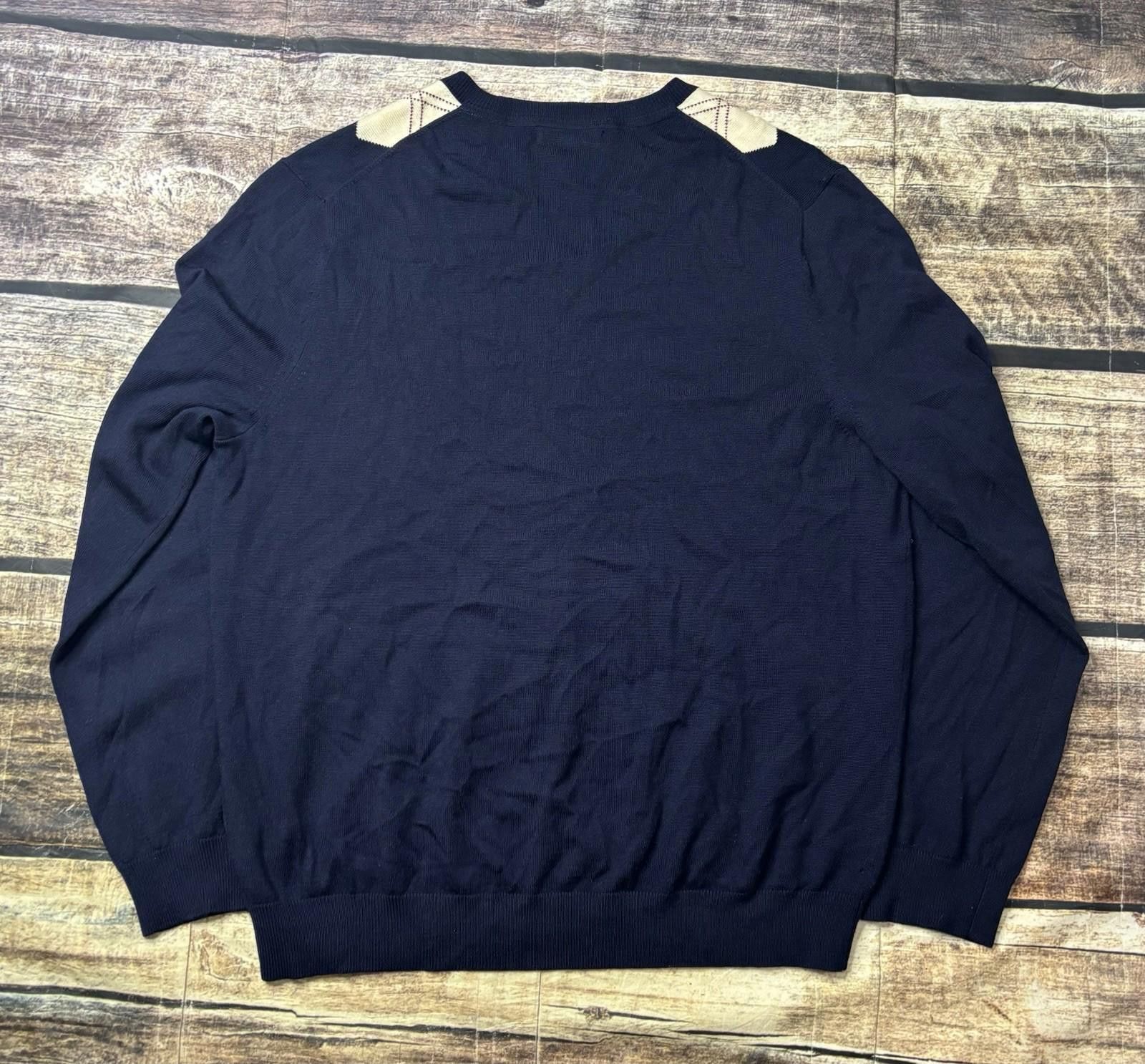Banana Republic Banana Republic Sweater Mens L Merino Wool Argyle Diamond Size US L / EU 52-54 / 3 - 3 Thumbnail