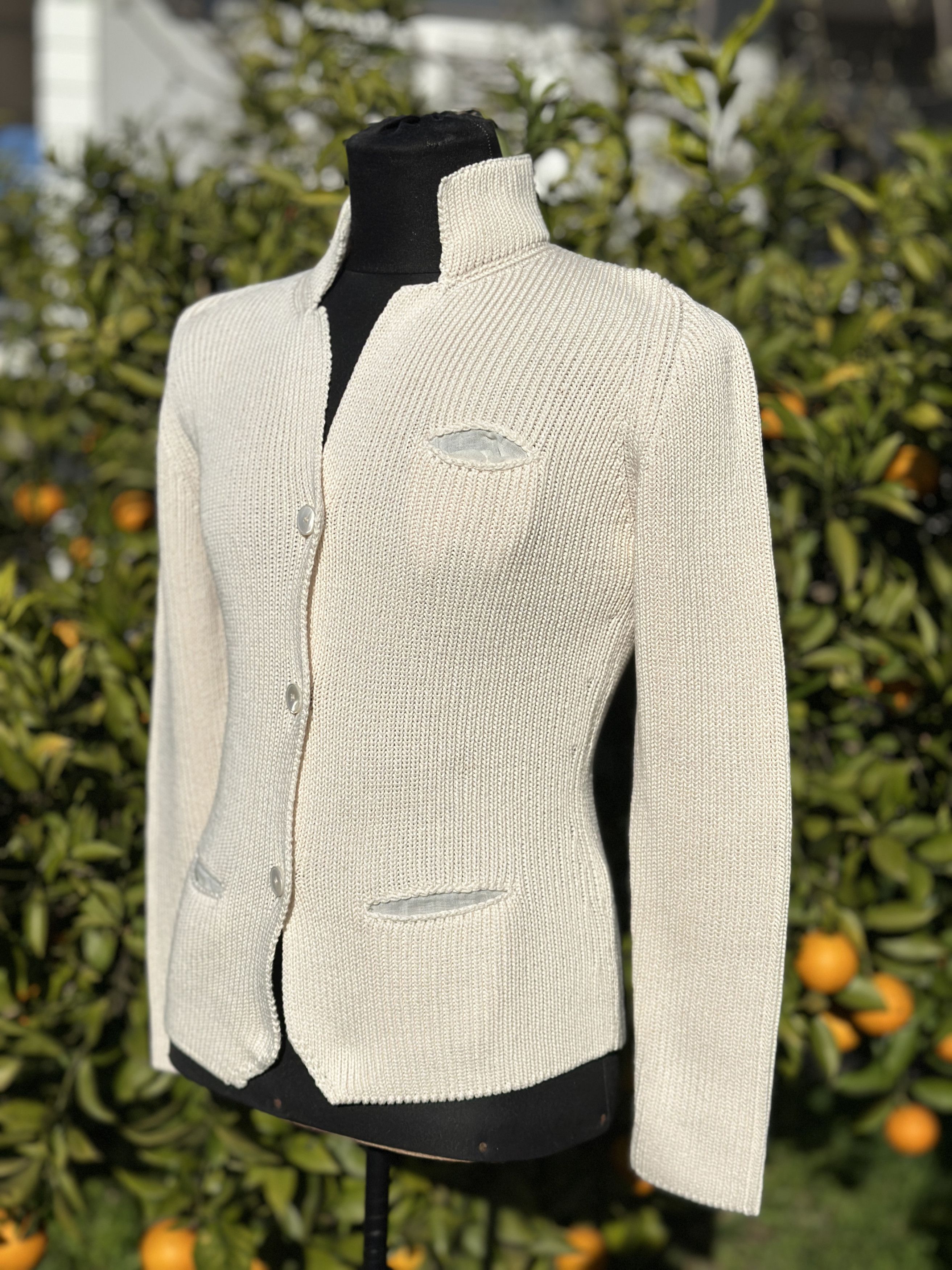 Brunello Cucinelli Brunello Cucinelli Cotton Knit Cardigan Slim Fit Size M Size M / US 6-8 / IT 42-44 - 4 Thumbnail