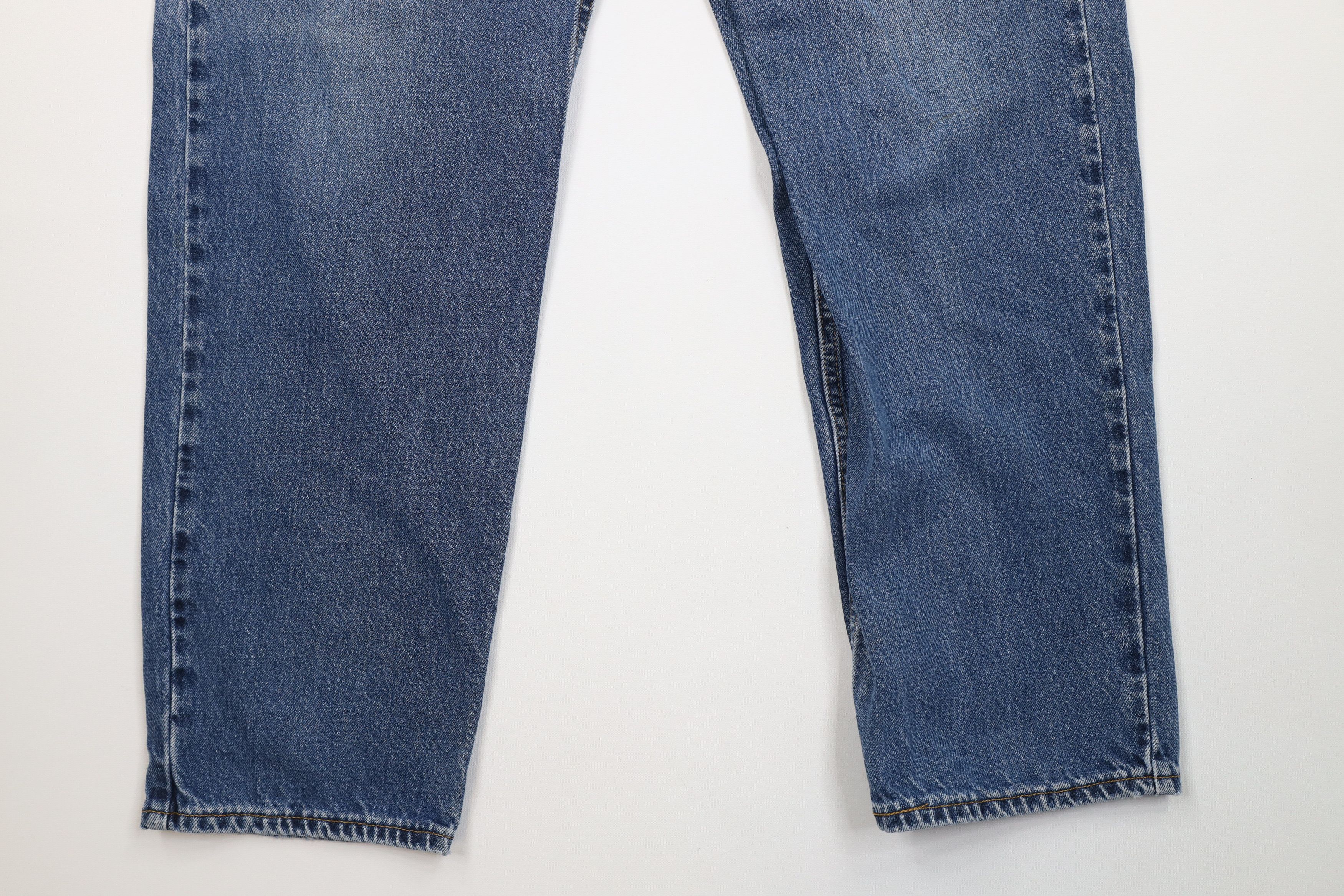 Levi's Vintage 90s Levis 550 Relaxed Fit Denim Jeans Blue Cotton Size US 36 / EU 52 - 4 Thumbnail