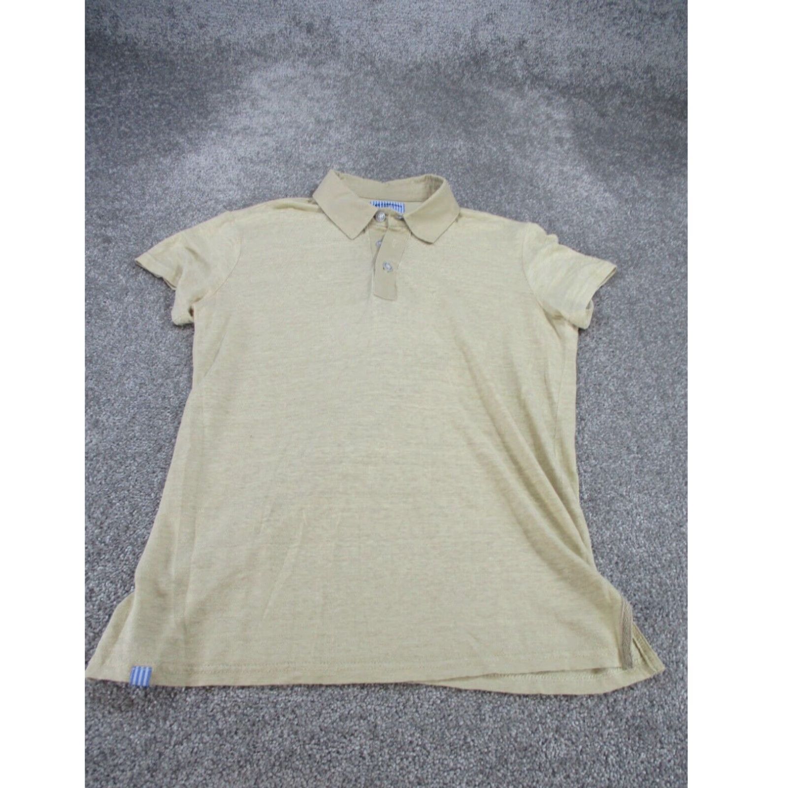 Vintage Les Canebiers Mens Polo Shirt Large Ivory Short Sleeve Size US L / EU 52-54 / 3 - 1 Thumbnail