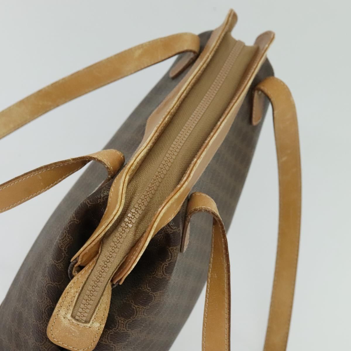 Celine CELINE Macadam Canvas Cicada Shoulder Bag Pvc Leather Brown Size ONE SIZE - 6 Thumbnail
