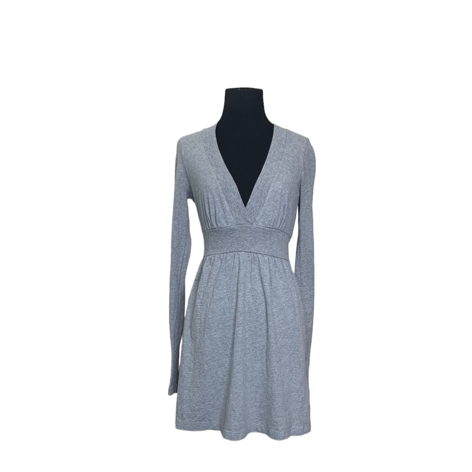 James Perse JAMES PERSE gray Long Sleeve V-Neck Mini Dress size 2 - M Size M / US 6-8 / IT 42-44 - 9 Thumbnail