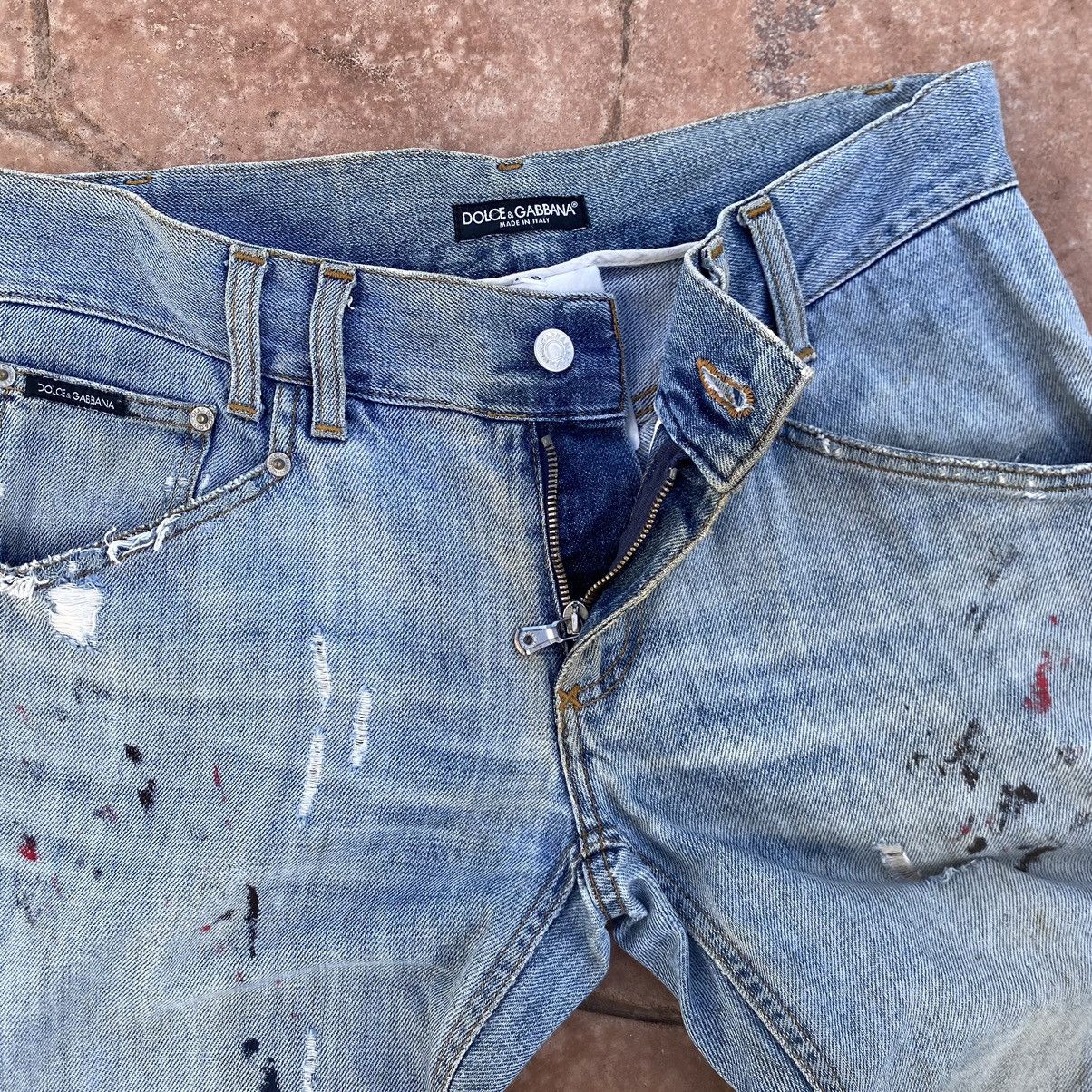 Dolce & Gabbana Thrashed Vintage Dolce & Gabbana ERD GRUNGE JEANS Size US 32 / EU 48 - 11 Thumbnail