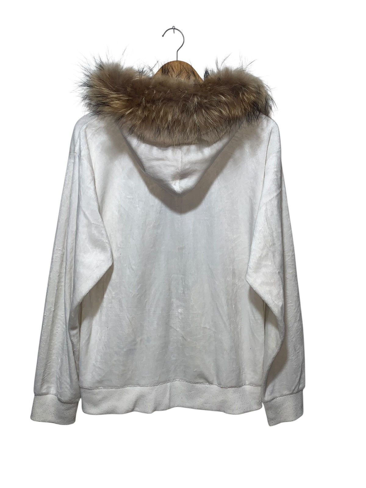Beauty Beast Y2k Beaumere velvet gothic poem white fur hoodie LGB style Size US M / EU 48-50 / 2 - 5 Thumbnail