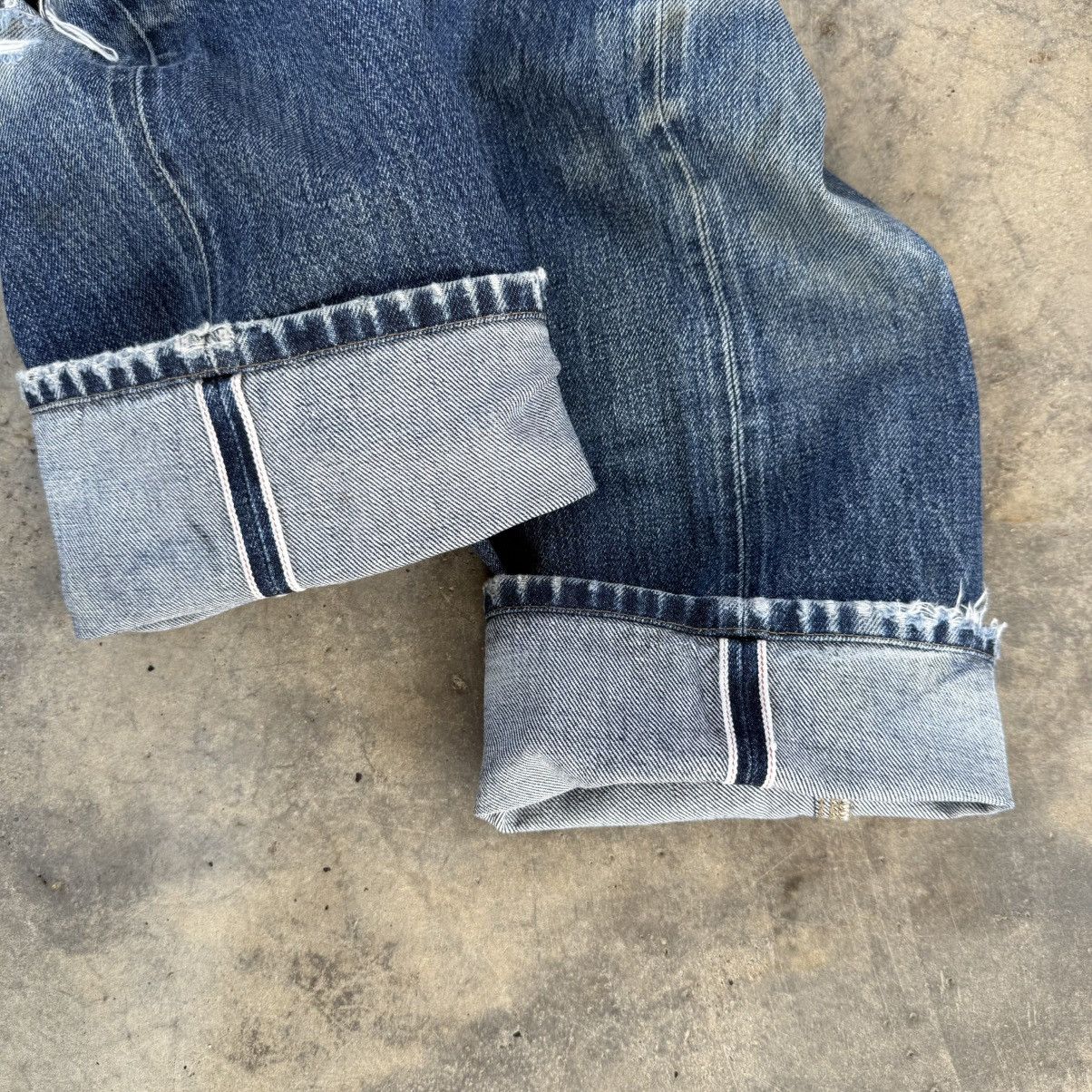 Japanese Brand VINTAGE JAPANESE SELVEGE FADED JEAN DENIM PANTS Size US 34 / EU 50 - 12 Thumbnail