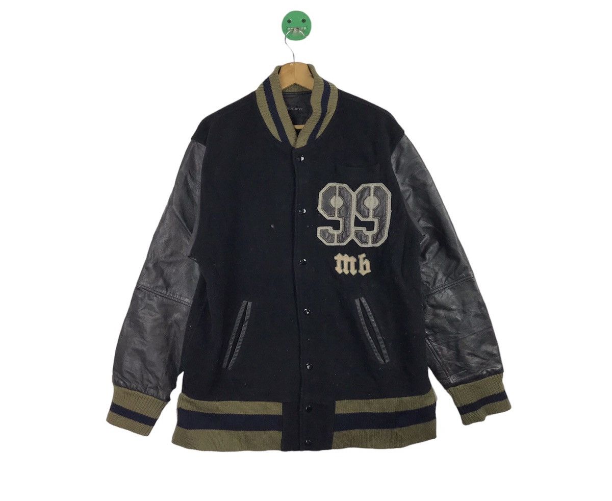image of Milkboy Japan Varsity Jacket Nice Design Black Colour, Men's (Size XL)
