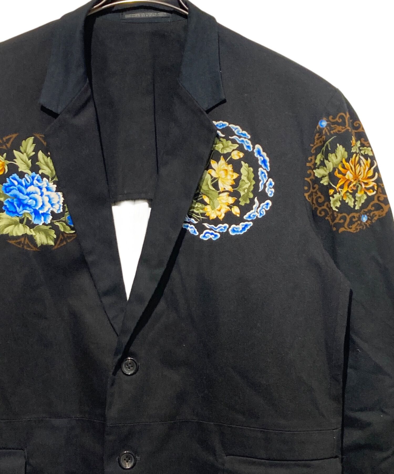 Yohji Yamamoto Yohji Yamamoto pour homme 96SS Floral Print Tailored Jacket Size US M / EU 48-50 / 2 - 3 Thumbnail