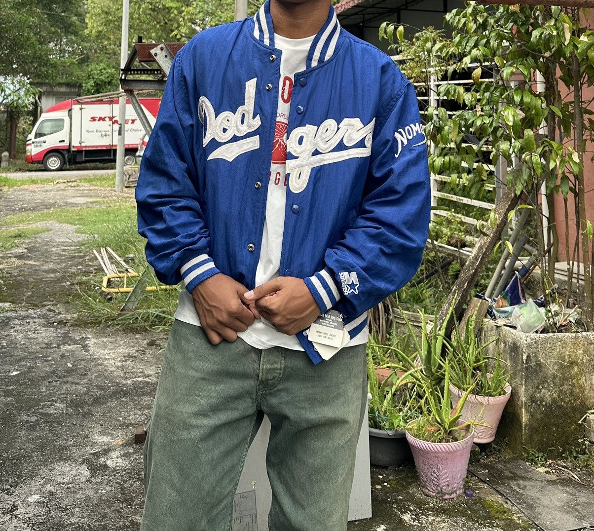 Vintage 👹Vintage Starter Dogers X Nomoo Bomber Jacket Size US M / EU 48-50 / 2 - 2 Thumbnail