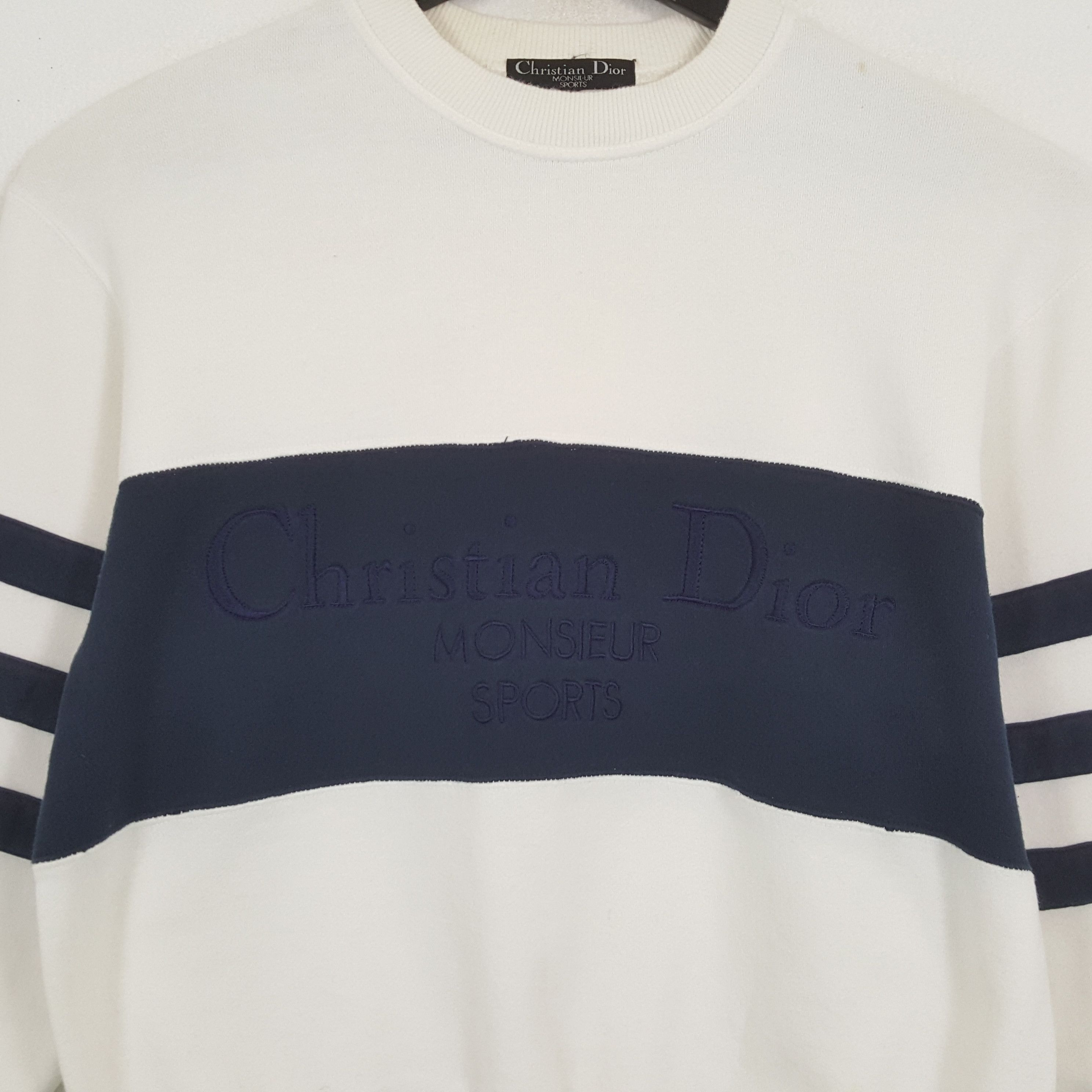 Christian Dior Monsieur × Designer × Vintage CHRISTIAN DIOR Monsieur Sports Center Spellout Sweatshirt Size US M / EU 48-50 / 2 - 2 Thumbnail