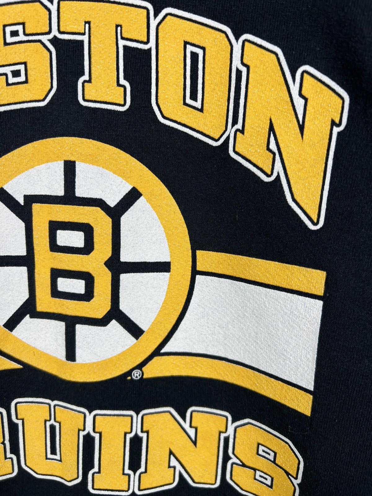 Fruit Of The Loom Vintage 80s Fotl Boston Bruins sweatshirt spellout retro NHL Size US L / EU 52-54 / 3 - 5 Thumbnail