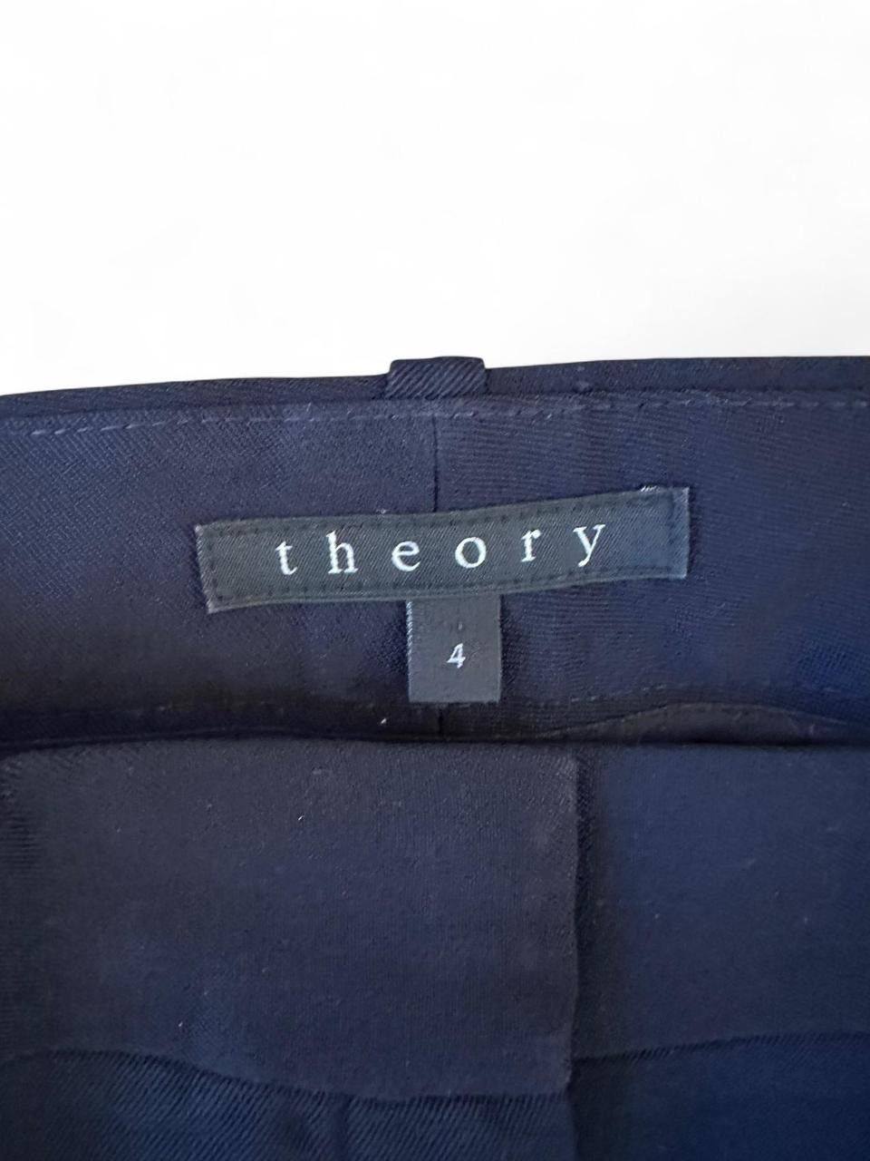 Theory Theory Navy Cropped Trousers Size 4 Size 27" / US 4 / IT 40 - 4 Thumbnail