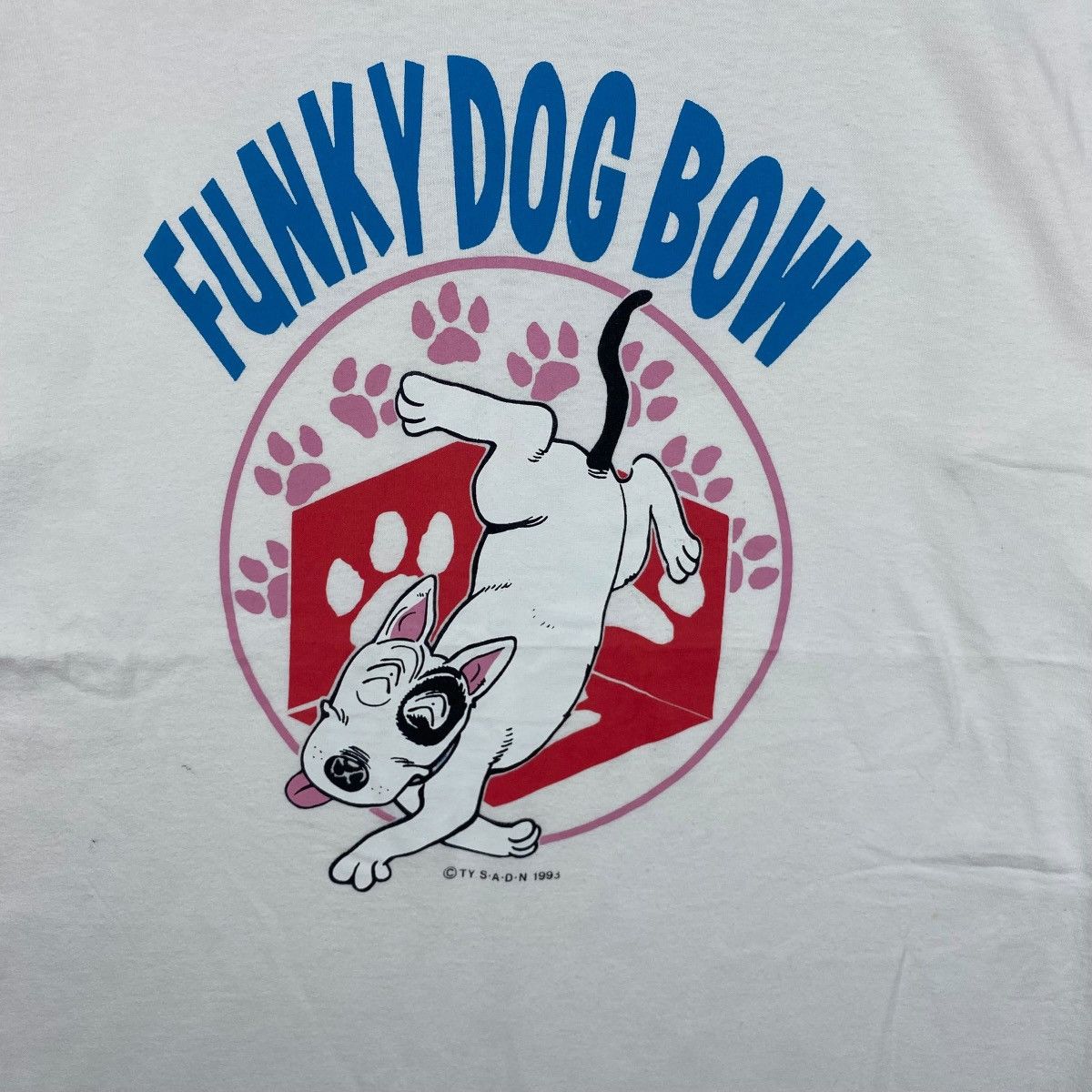 Vintage Vintage 90's FUNKY DOG BOW Japan Cartoon Graphic Tee Shirt Size US M / EU 48-50 / 2 - 2 Thumbnail