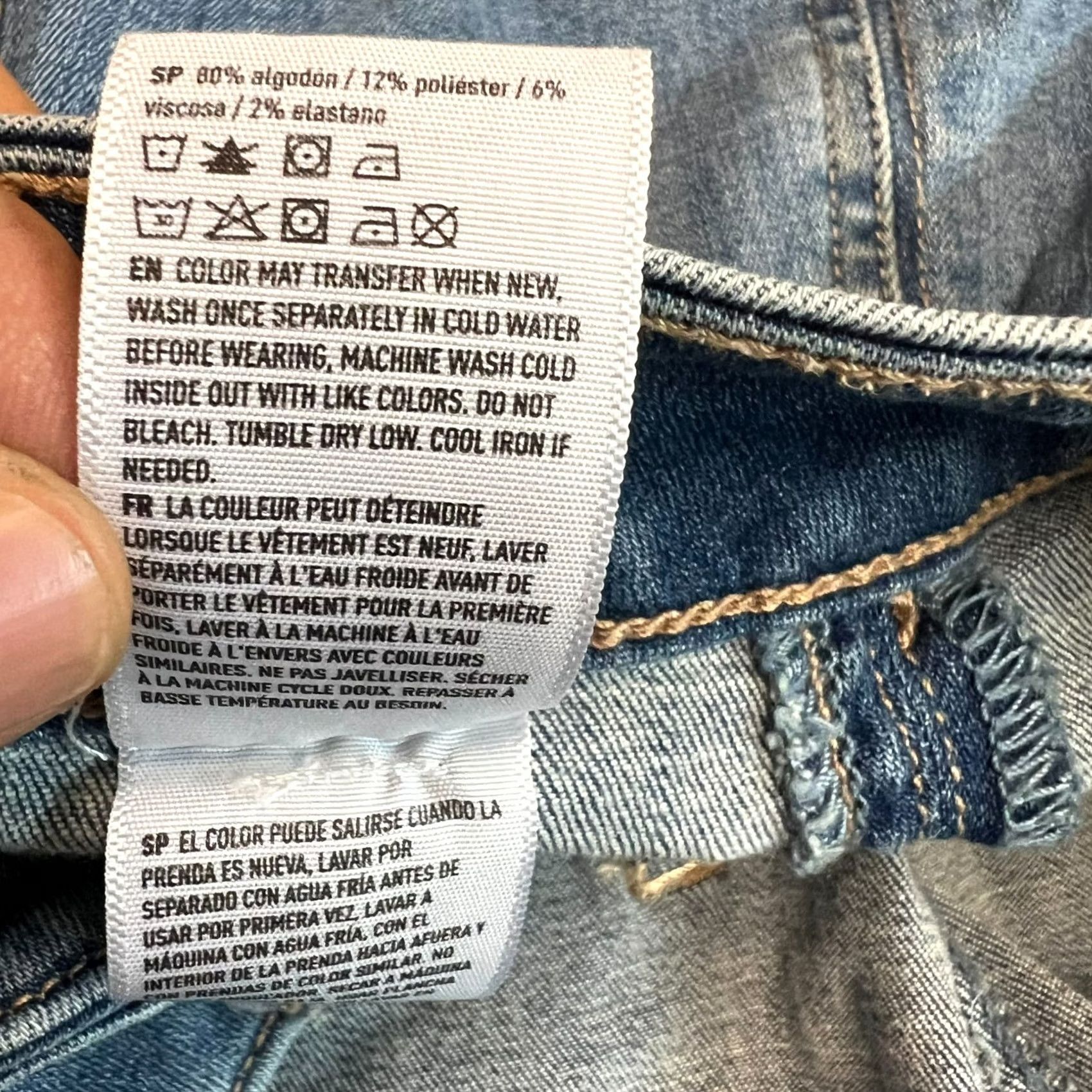 American Eagle Outfitters American Eagle Blue Jean Mini Skirt Women's Size 8 Stretch Denim 30X15 Size 30" / US 8 / IT 44 - 7 Thumbnail