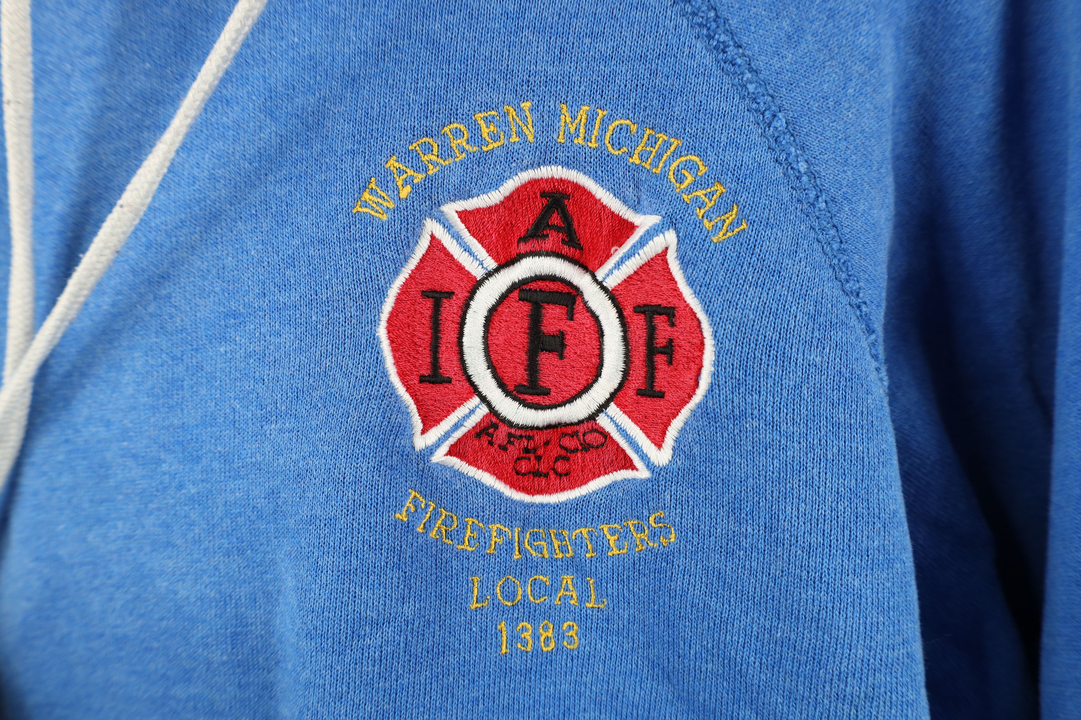 Vintage Vintage 80s Warren Michigan Firefighters 1388 Hoodie USA Size L / US 10 / IT 46 - 4 Thumbnail