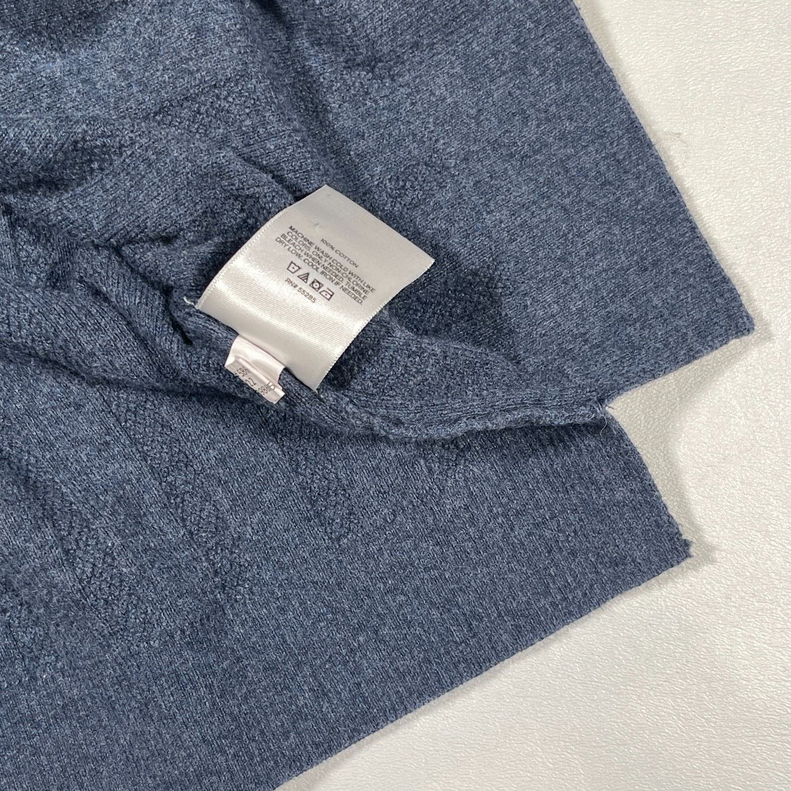 Express Express blue contrast texture knit quarter zip sweater shirt Size US L / EU 52-54 / 3 - 4 Thumbnail