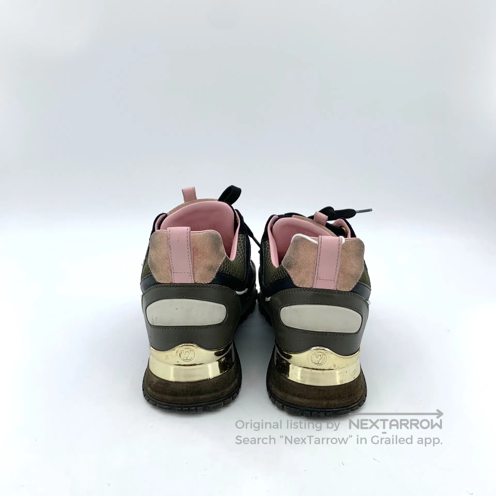 Louis Vuitton Louis Vuitton Black logo tie-up casual flat sneakers| Size US 5.5 / IT 35.5 - 4 Thumbnail