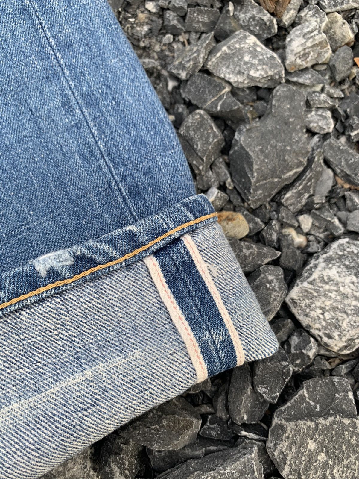 Other JAPANESE BRAND MACPHEE SELVEDGE BUTTON FLY DISTRESSED DENIM Size US 31 - 6 Thumbnail