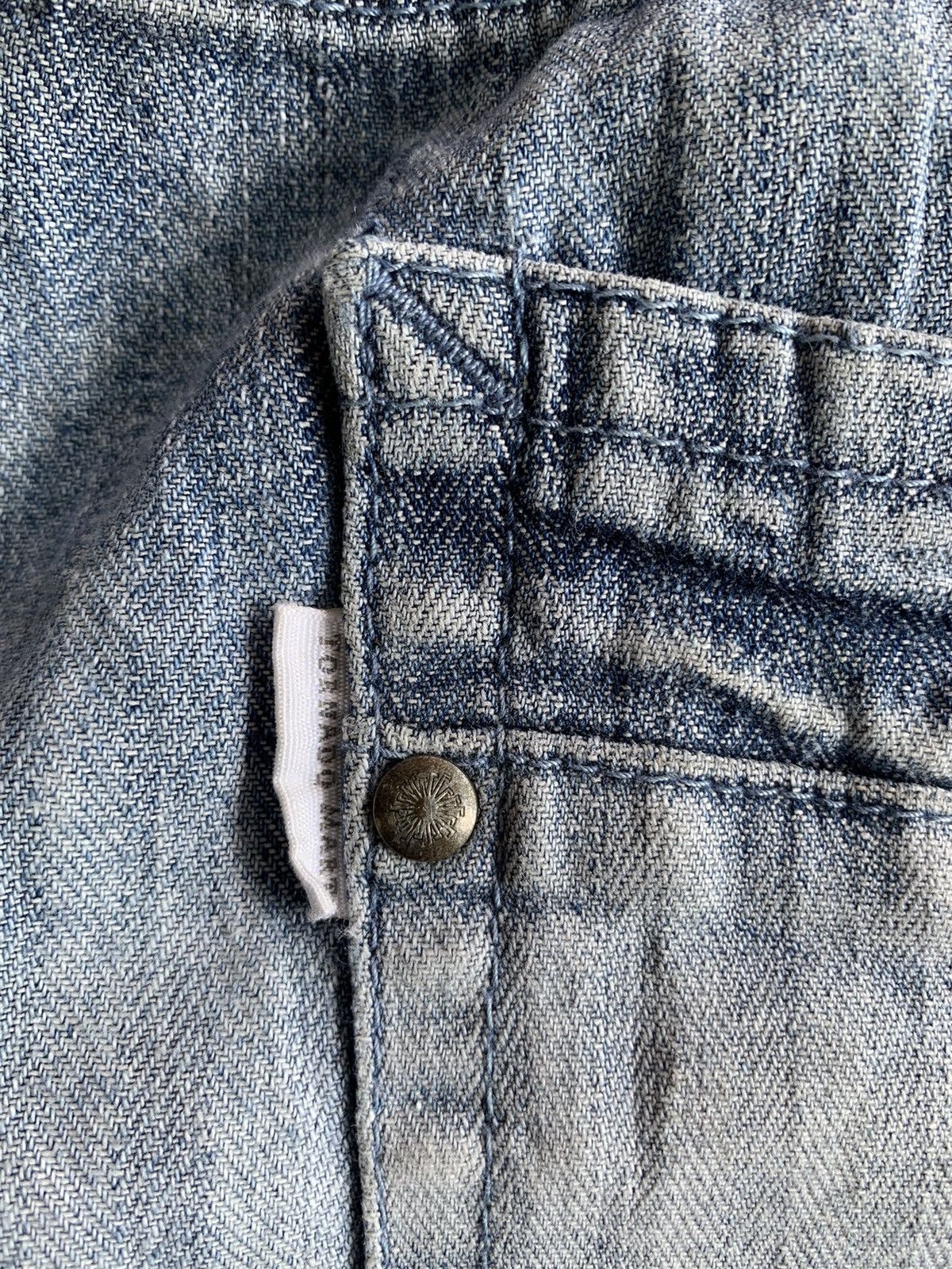 Tornado Mart TORNADO MART STRIPE JAPANESE STRETCH DISTRESSED DENIM Size US 32 / EU 48 - 11 Thumbnail