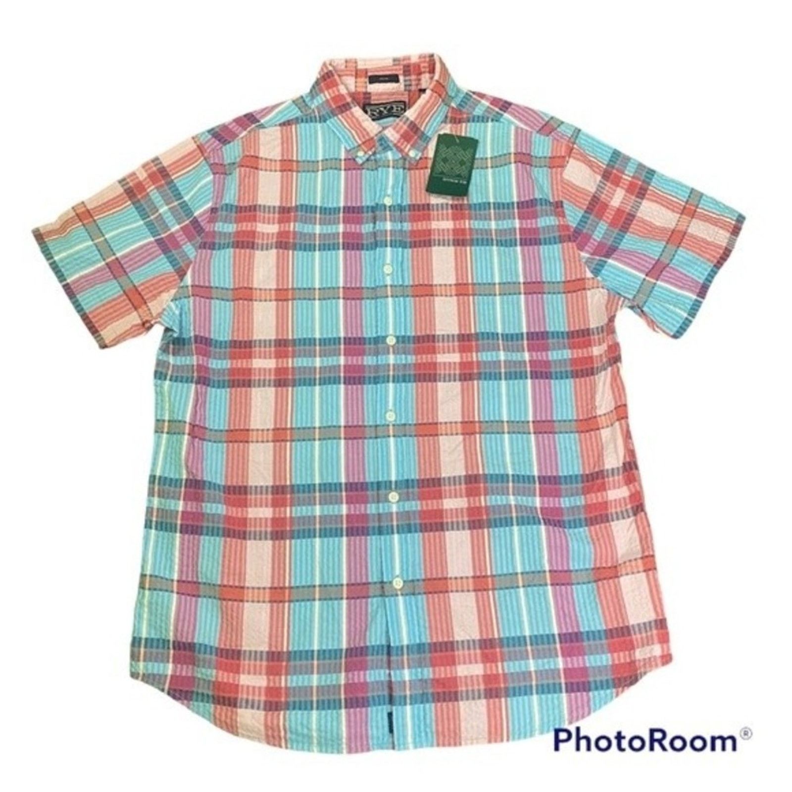 Other Rye Auburndale Seersucker Plaid Short Sleeve Button Up L Size US L / EU 52-54 / 3 - 1 Thumbnail
