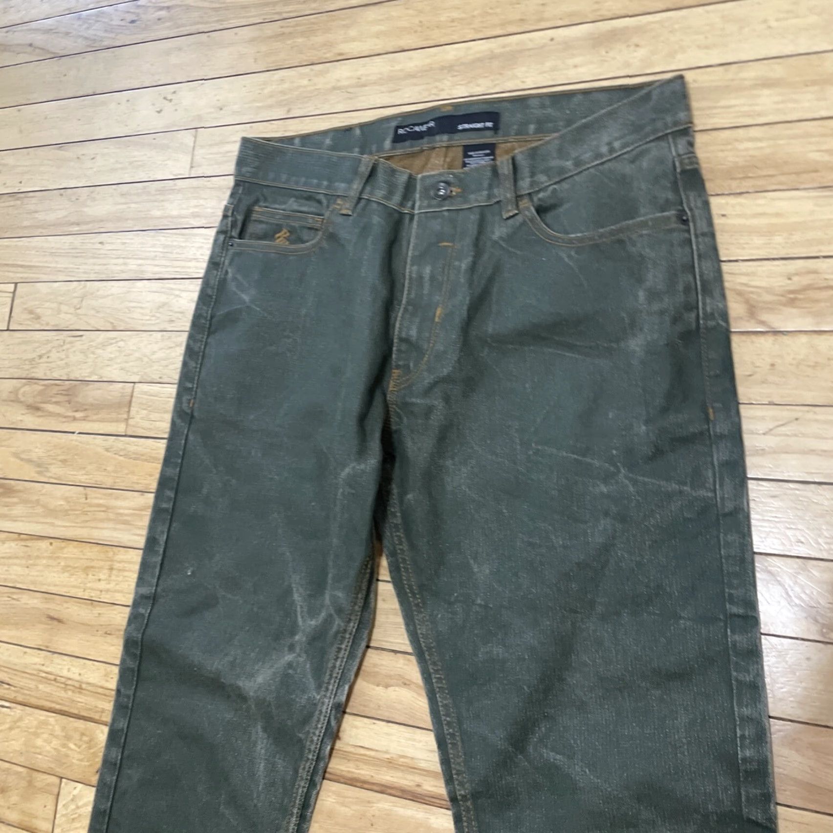 Rocawear ROCAWEAR Jeans Men 36 Gray Green Y2K Streetwear Straight Hip Hop Rock Denim Jeans 5-Pocket Size US 36 / EU 52 - 3 Thumbnail