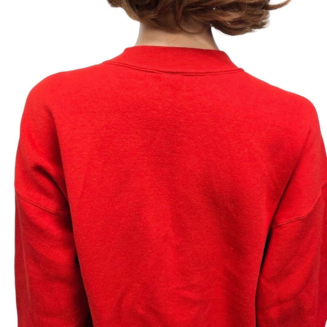 Vintage 90s Miller Sweatshirt XL Joy Teddy Bear Christmas Mockneck Size XL / US 12-14 / IT 48-50 - 11 Thumbnail