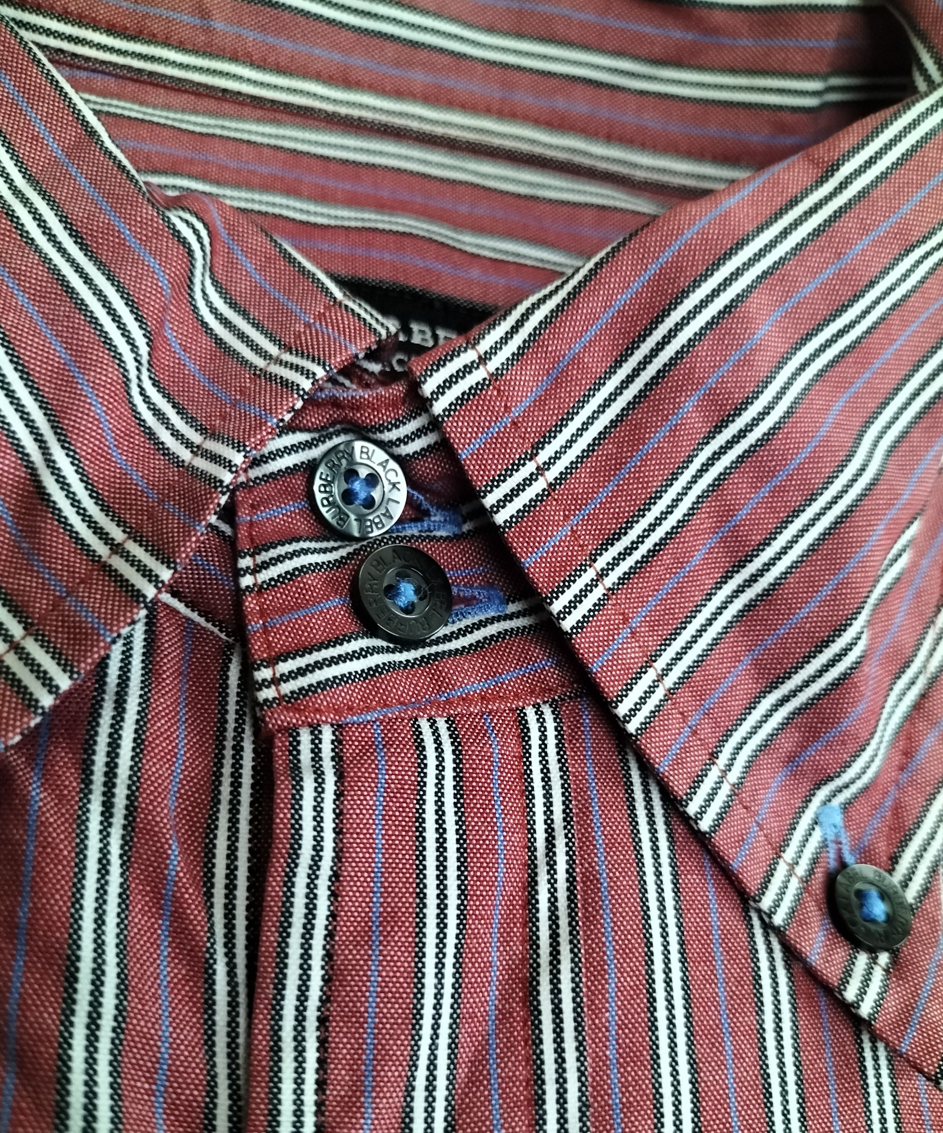 Burberry Burberry black label stripes button down shirt Size US M / EU 48-50 / 2 - 4 Thumbnail