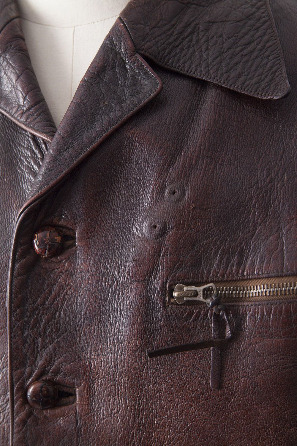 Vintage Vintage 1930's/1940's French cyclist leather jacket Size US M / EU 48-50 / 2 - 4 Thumbnail