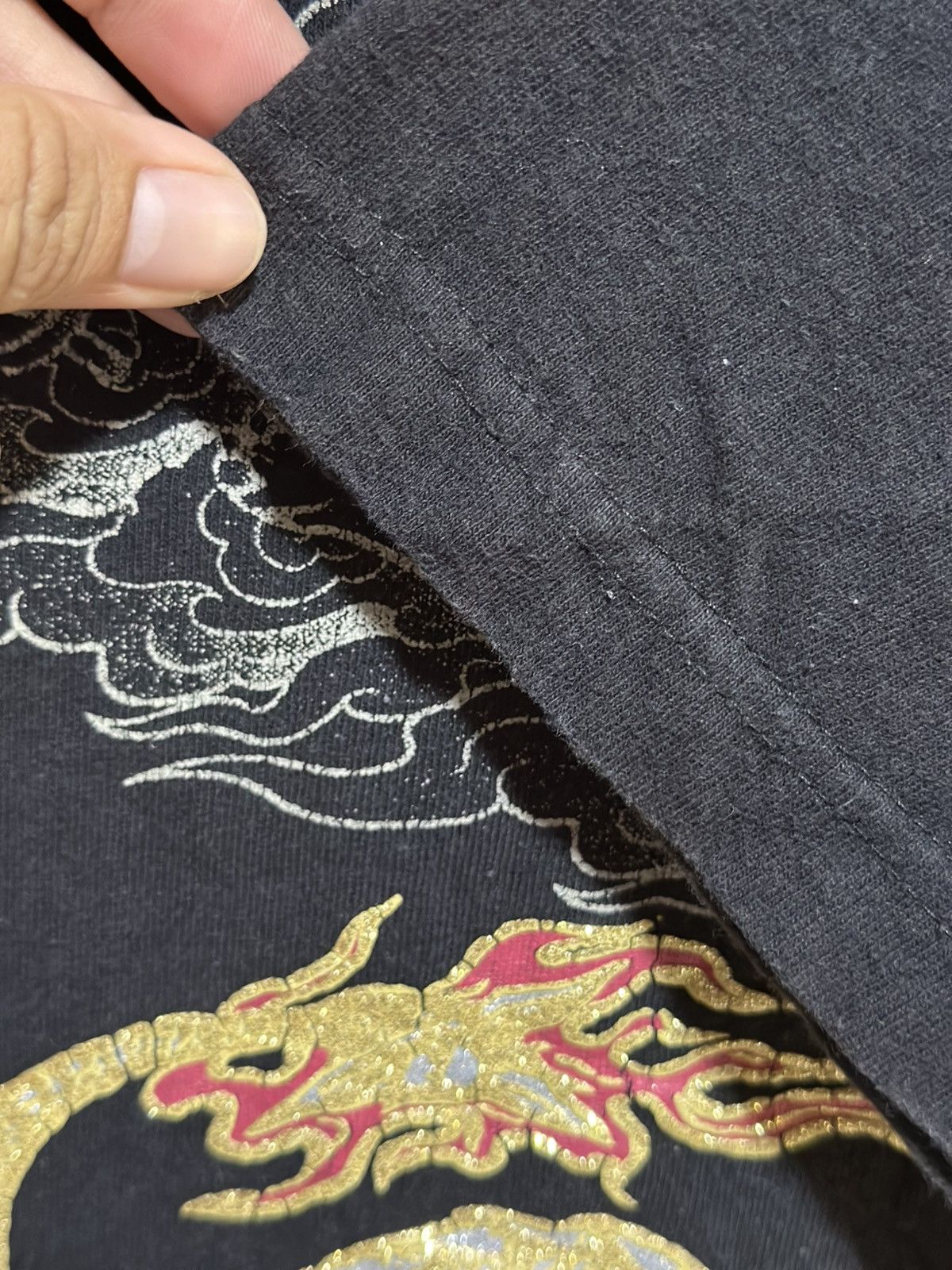 Japanese Brand Vintage Sukajan Dragon Faded Tee Size US L / EU 52-54 / 3 - 6 Thumbnail
