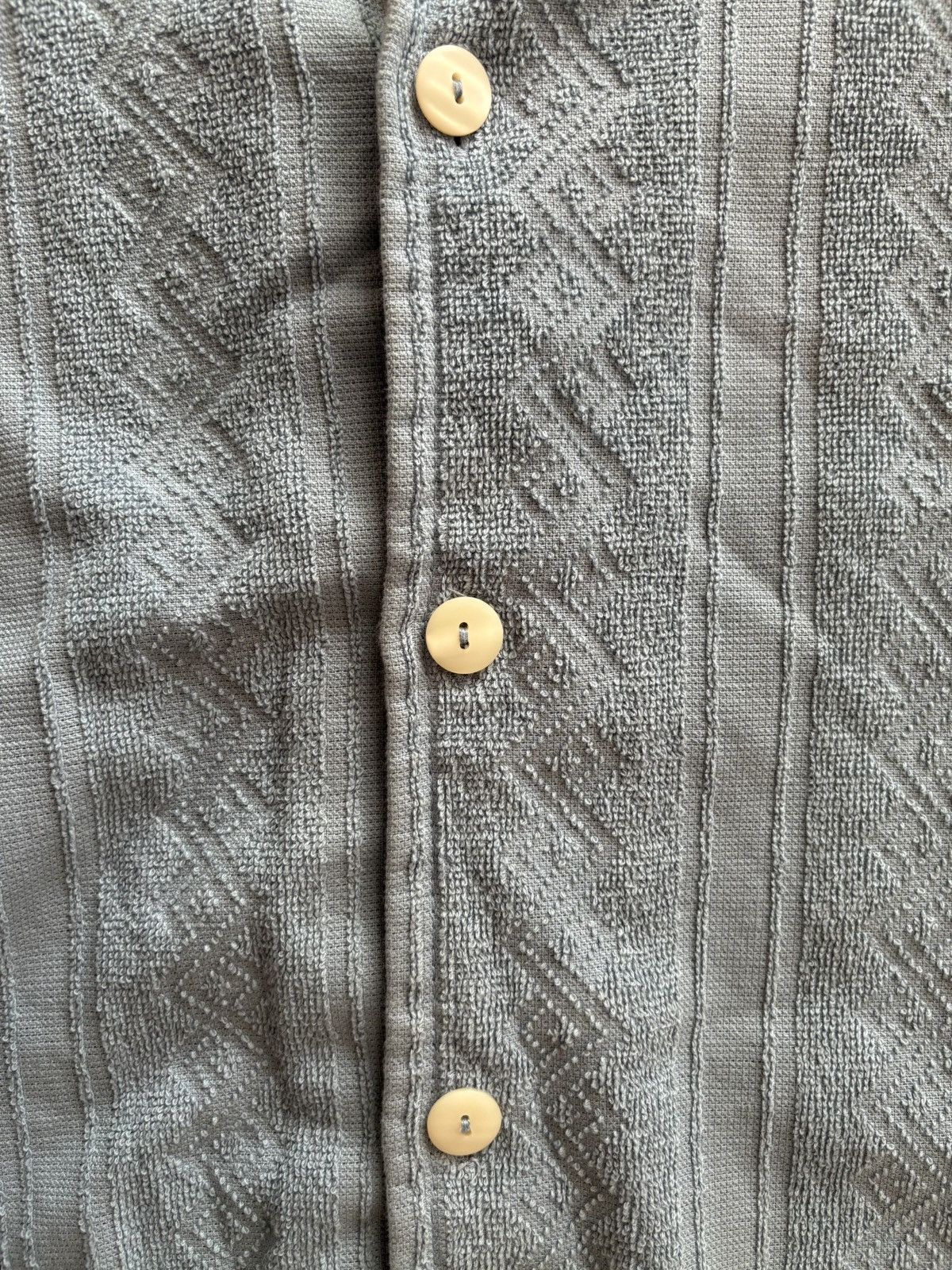 OAS OAS - Blue Patterned Terry Polo Size US M / EU 48-50 / 2 - 4 Thumbnail