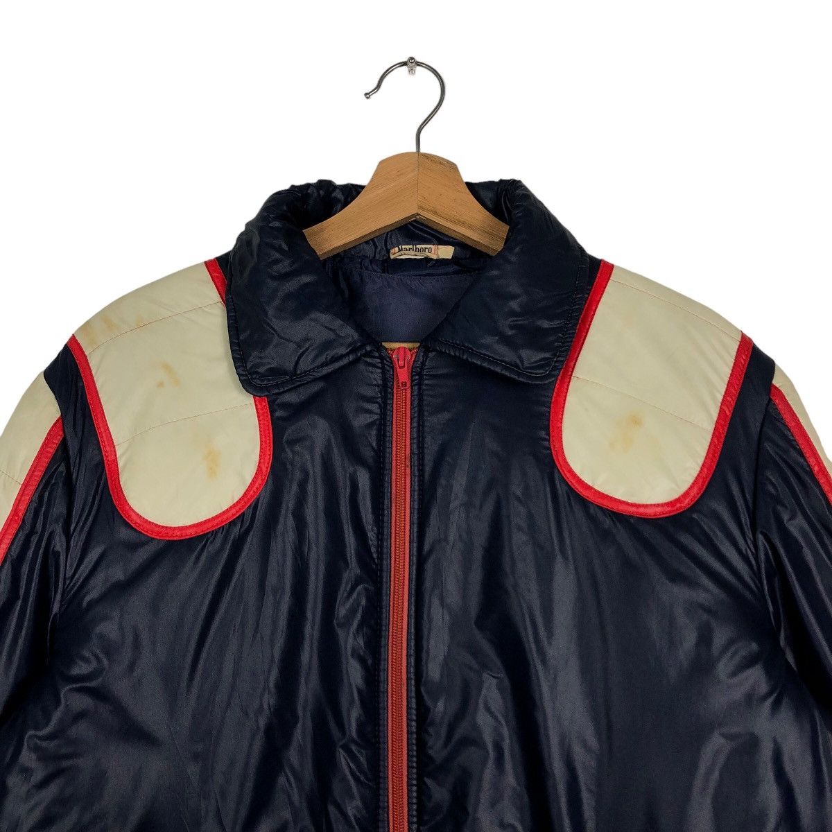 Marlboro 🔥90’s Vintage Bomber Jacket Light Puffer Down Marlboro USA Size US S / EU 44-46 / 1 - 2 Thumbnail