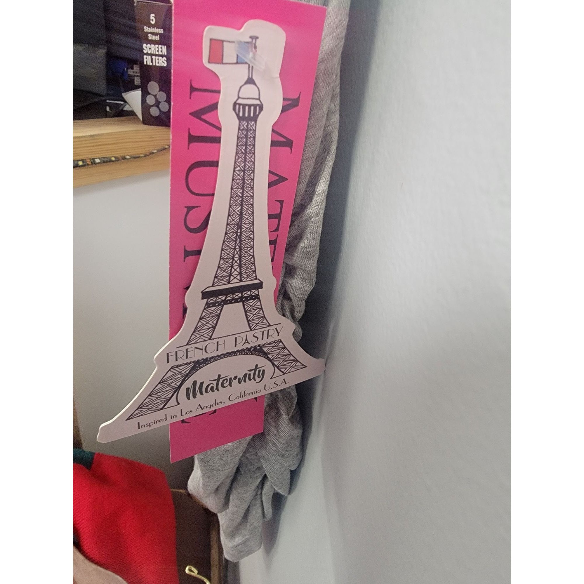 Other 1French Pastry "Preggers" Maternity T-Shirt XL Gray Size XL / US 12-14 / IT 48-50 - 7 Thumbnail
