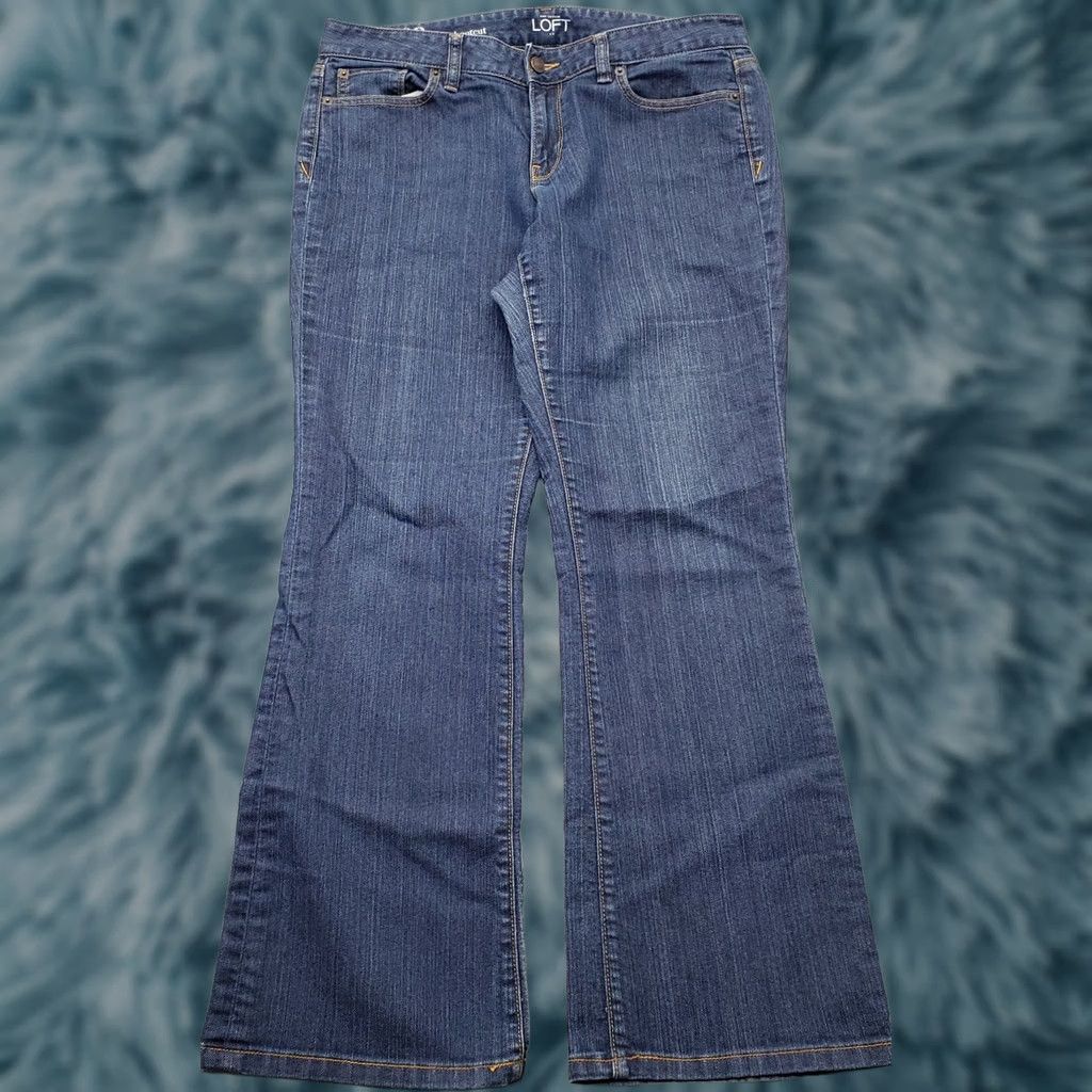 Loft LOFT Jeans Womens Petites 10P Blue Denim Stretch Bootcut 5-Pocket Button Closure Casual Streetwear Mens/ Womens Size 32" / US 10 / IT 46 - 1 Thumbnail