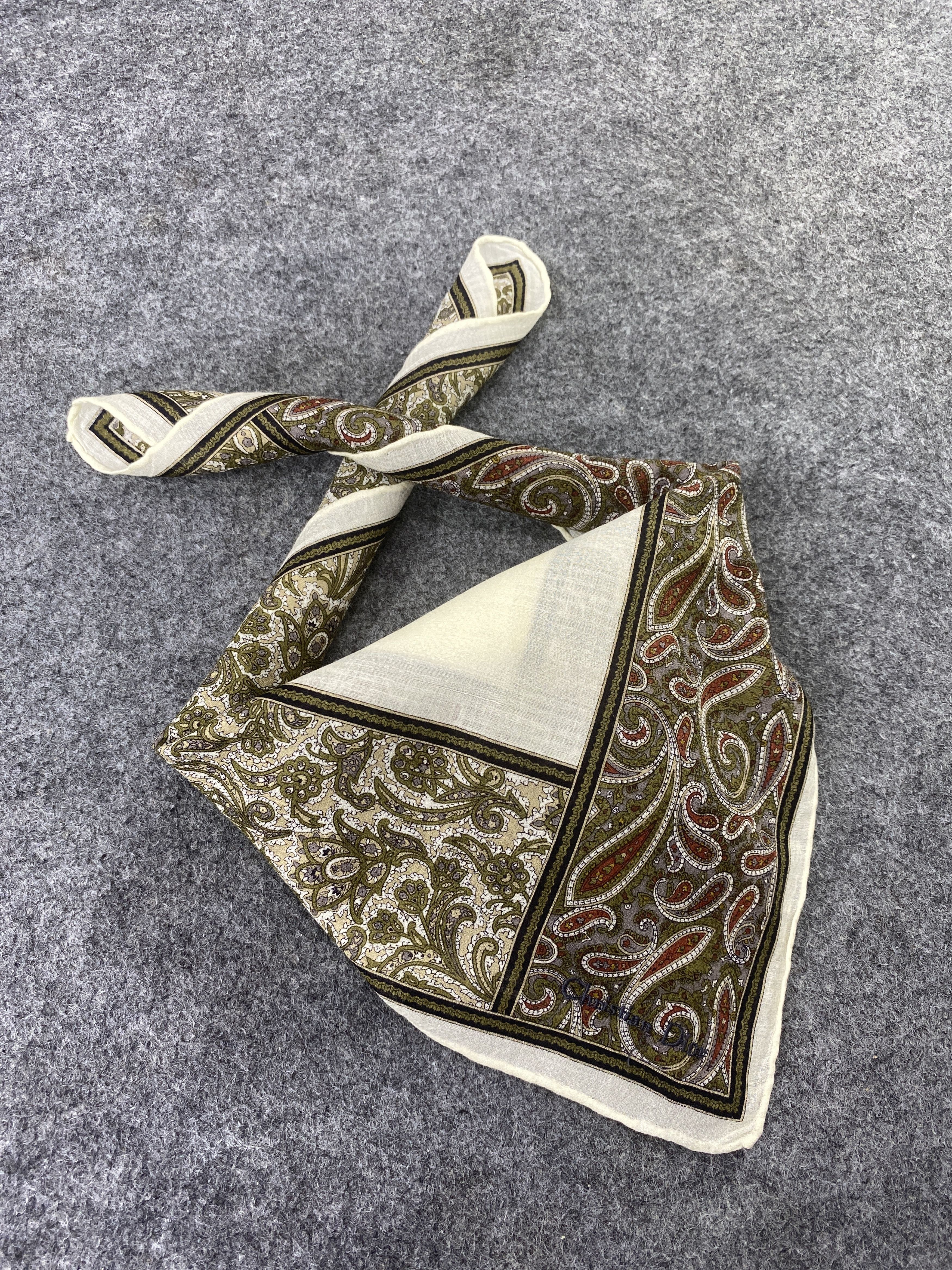Christian Dior Monsieur × Vintage Christian Dior Handkerchief / Bandana / Neckerchief-B143 Size ONE SIZE - 1 Thumbnail
