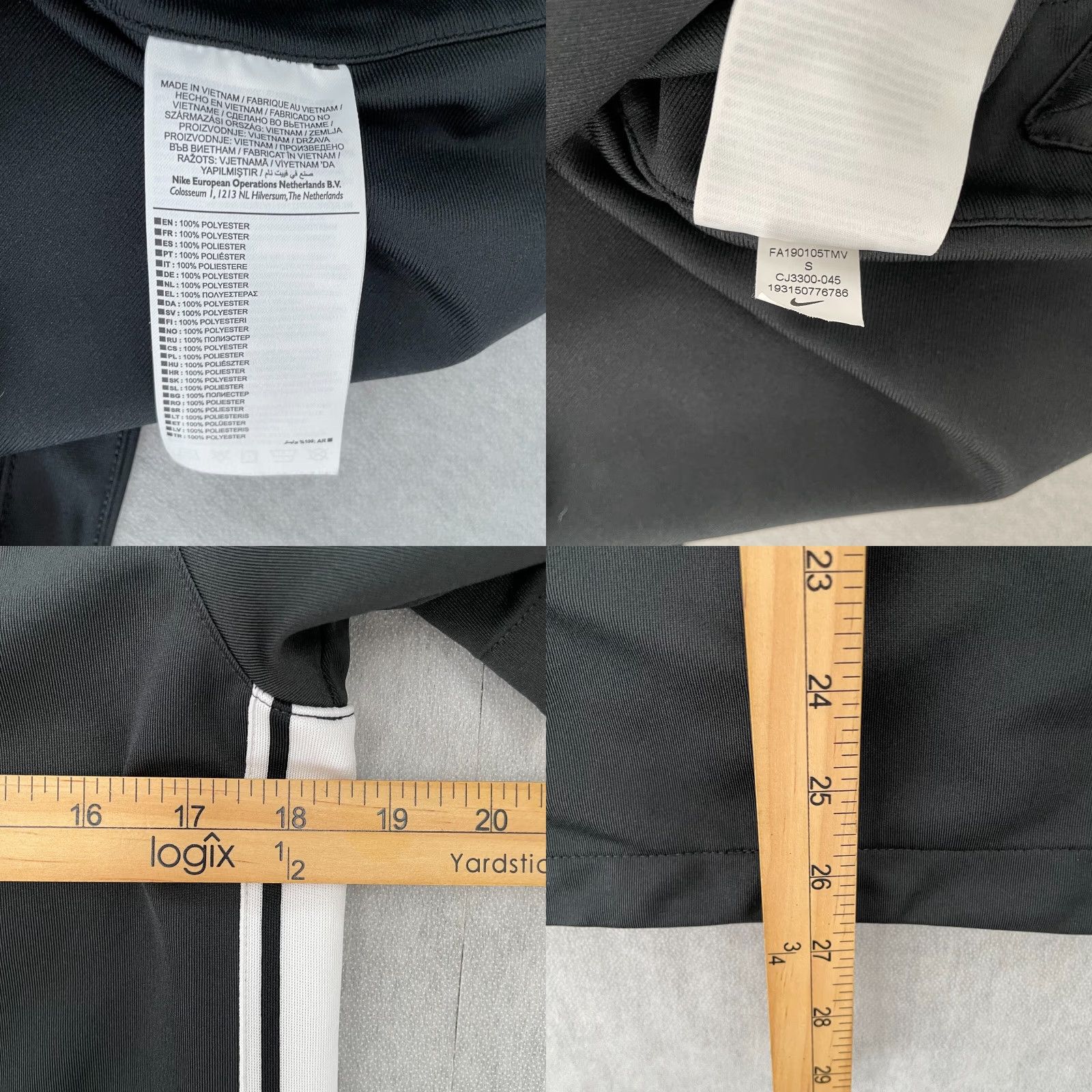 Nike Nike NY Court Shirt Adult Small Black Button Up Tennis NYC Swoosh Logo Mens S Size US S / EU 44-46 / 1 - 8 Thumbnail