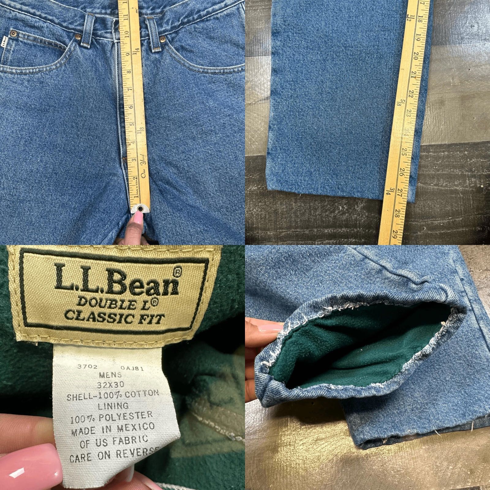 Vintage VINTAGE L.L. BEAN Jeans Men 32x30 Classic Fit Light Wash Blue Straight Regular Mens Size US 32 / EU 48 - 8 Thumbnail