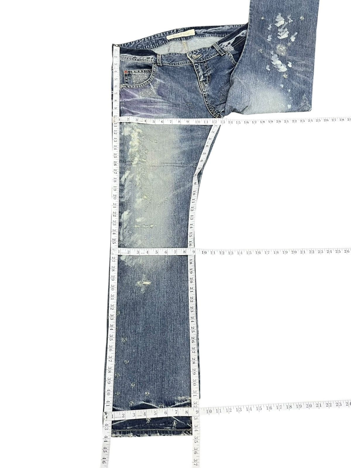 Cook Jeans Cook Jeans Fleur De Lis Grunge Distressed ERD Denim Size US 36 / EU 52 - 18 Thumbnail