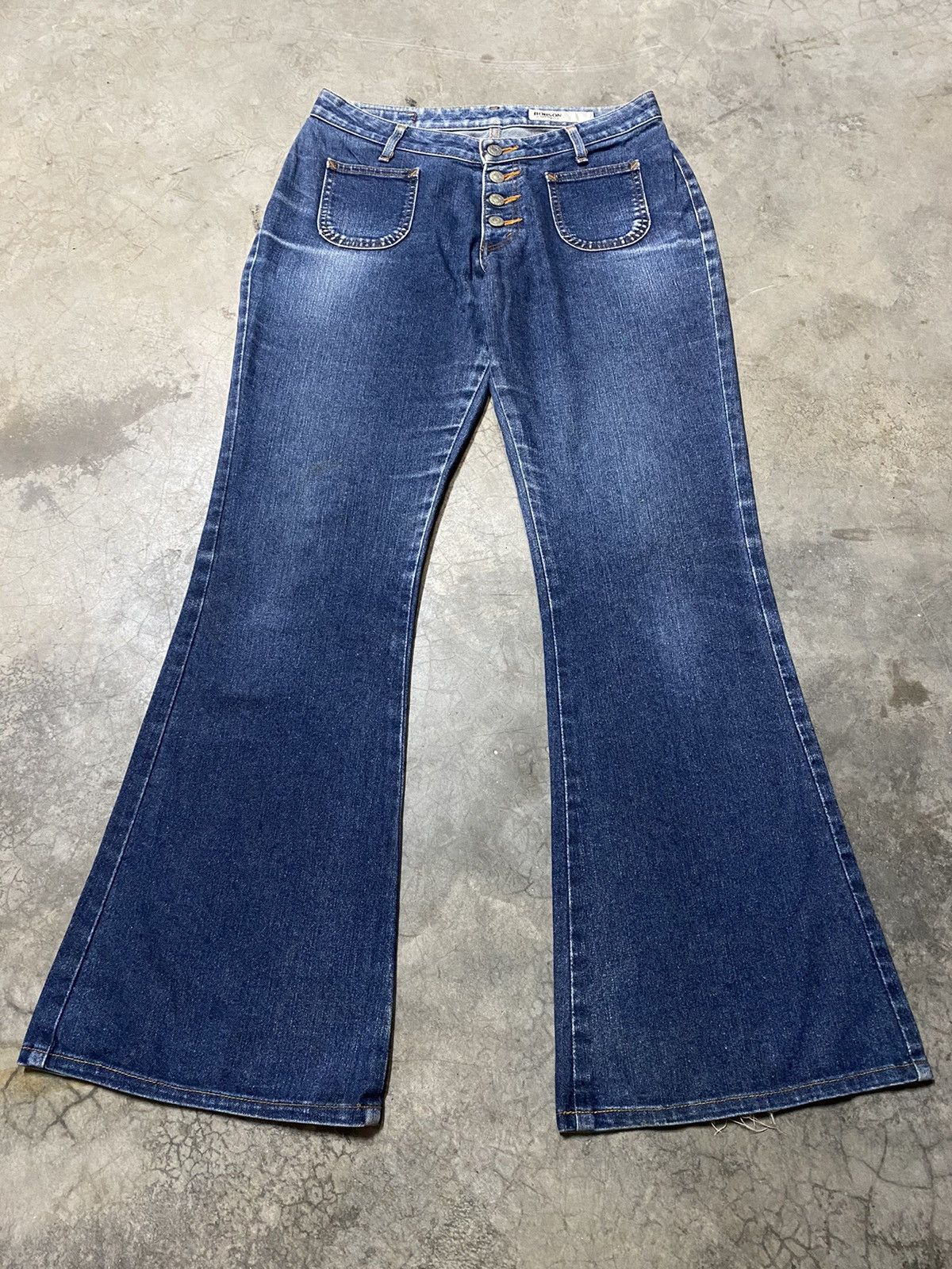 Hysteric Glamour × If Six Was Nine × Japanese Brand Super Flare Jeans Bobson Bush Pocket p121 Size US 31 - 1 Thumbnail