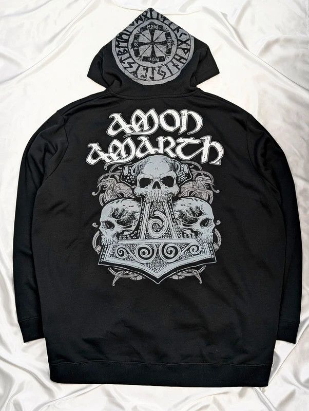 Other Amon Amarth hoodie EMP metal band merch 5XL plussize! Size US XXL / EU 58 / 5 - 1 Thumbnail