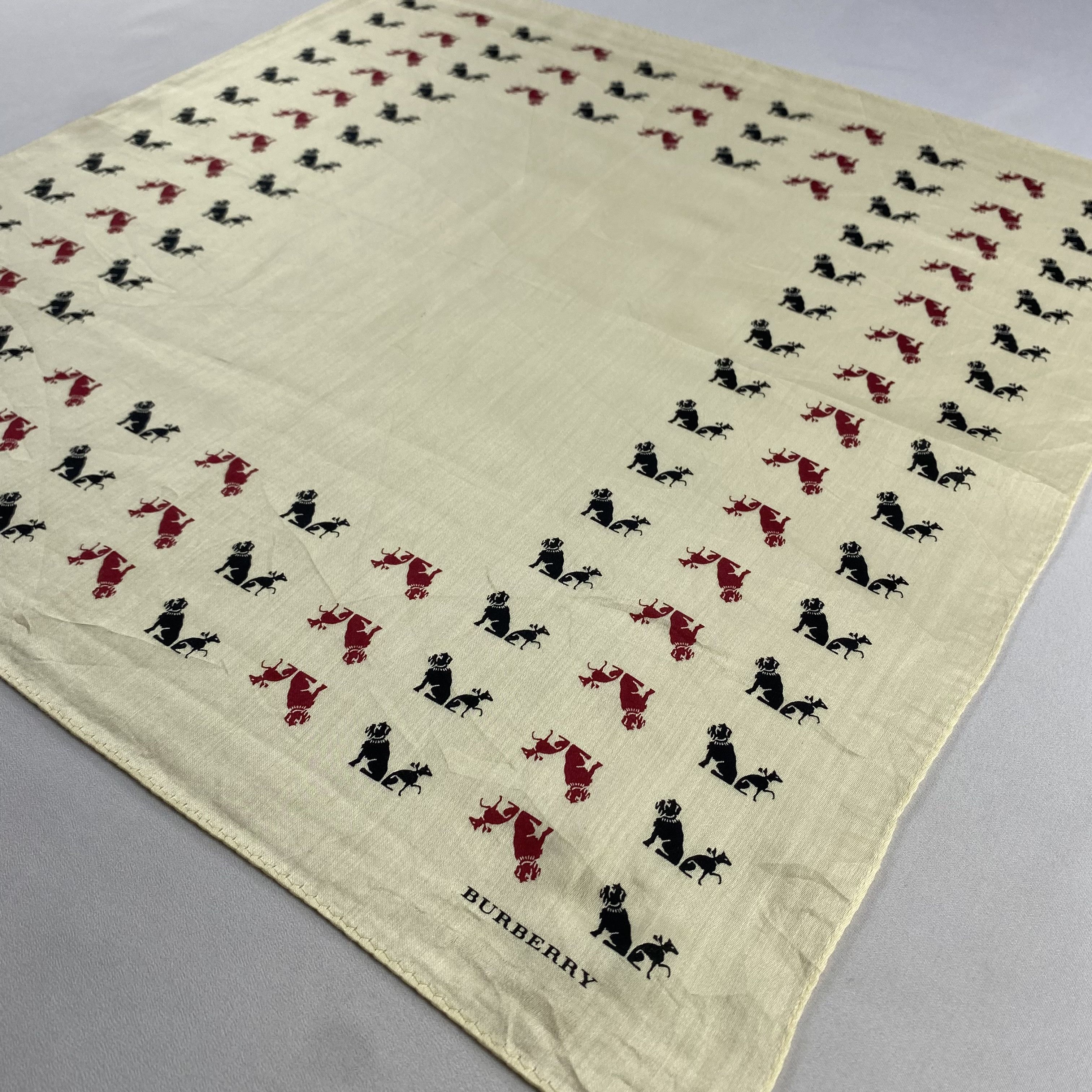 Burberry × Vintage Burberry Handkerchief / Neckerchief / Bandana-P1103 Size ONE SIZE - 2 Thumbnail