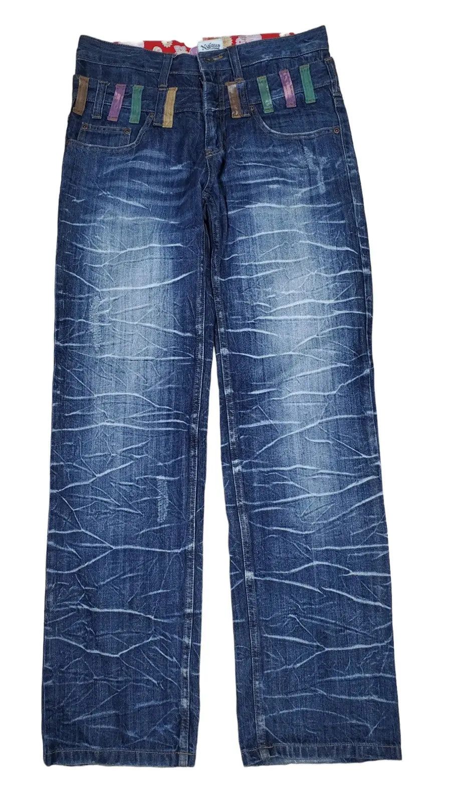 Japanese Brand × Vintage Vintage Nylaus Double Waist Flared Size US 32 / EU 48 - 1 Thumbnail