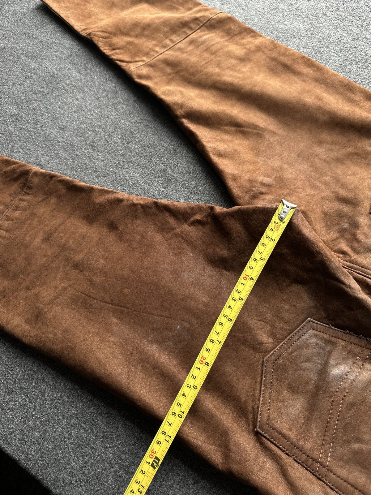 Other 🚨GRAIL MEN LEATHER PANTS Y2K WESTERN MOTORCYCLE Size US 32 / EU 48 - 21 Thumbnail